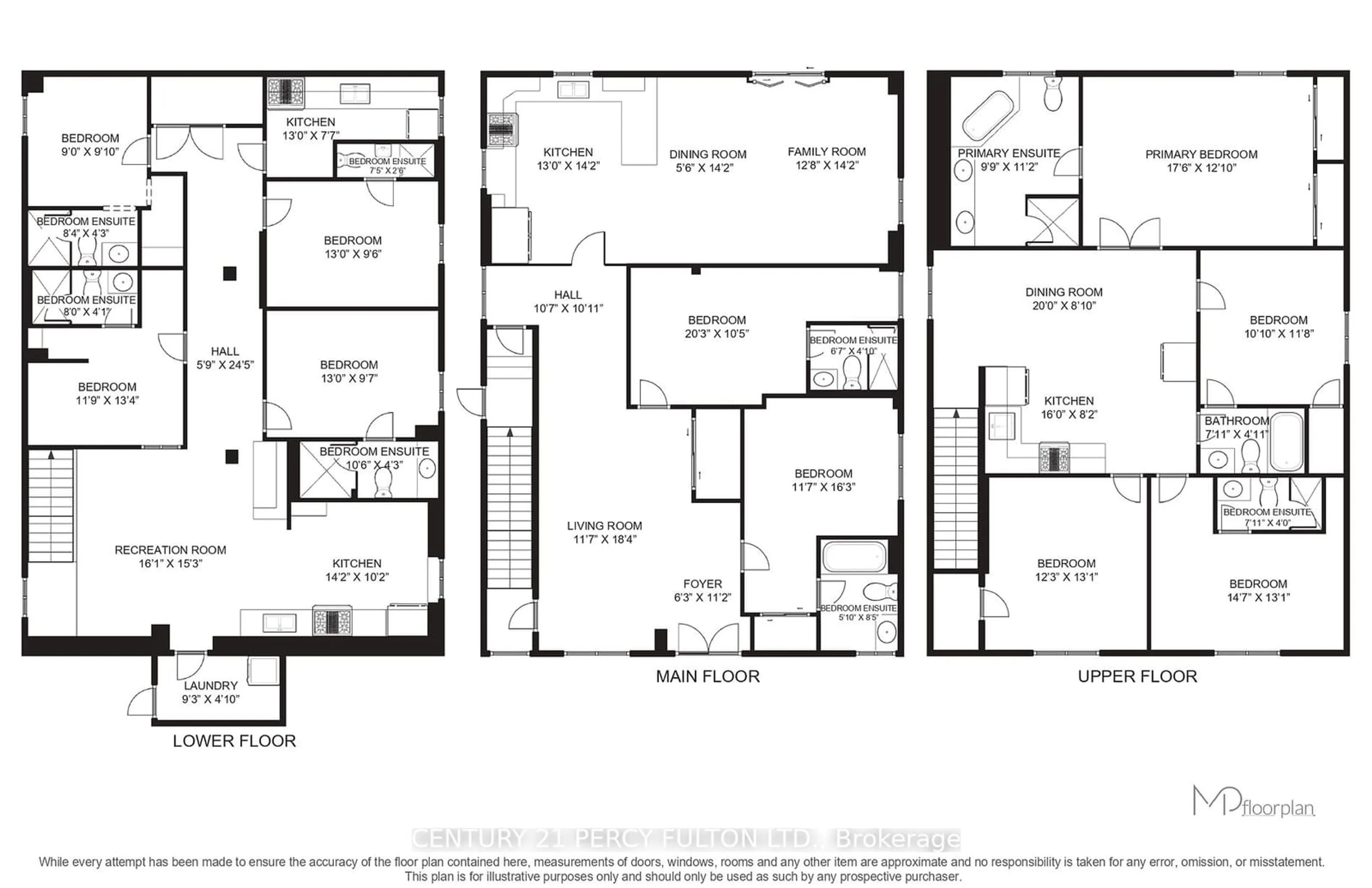 Floor plan for 206 Finch Ave, Toronto Ontario M2N 4R9