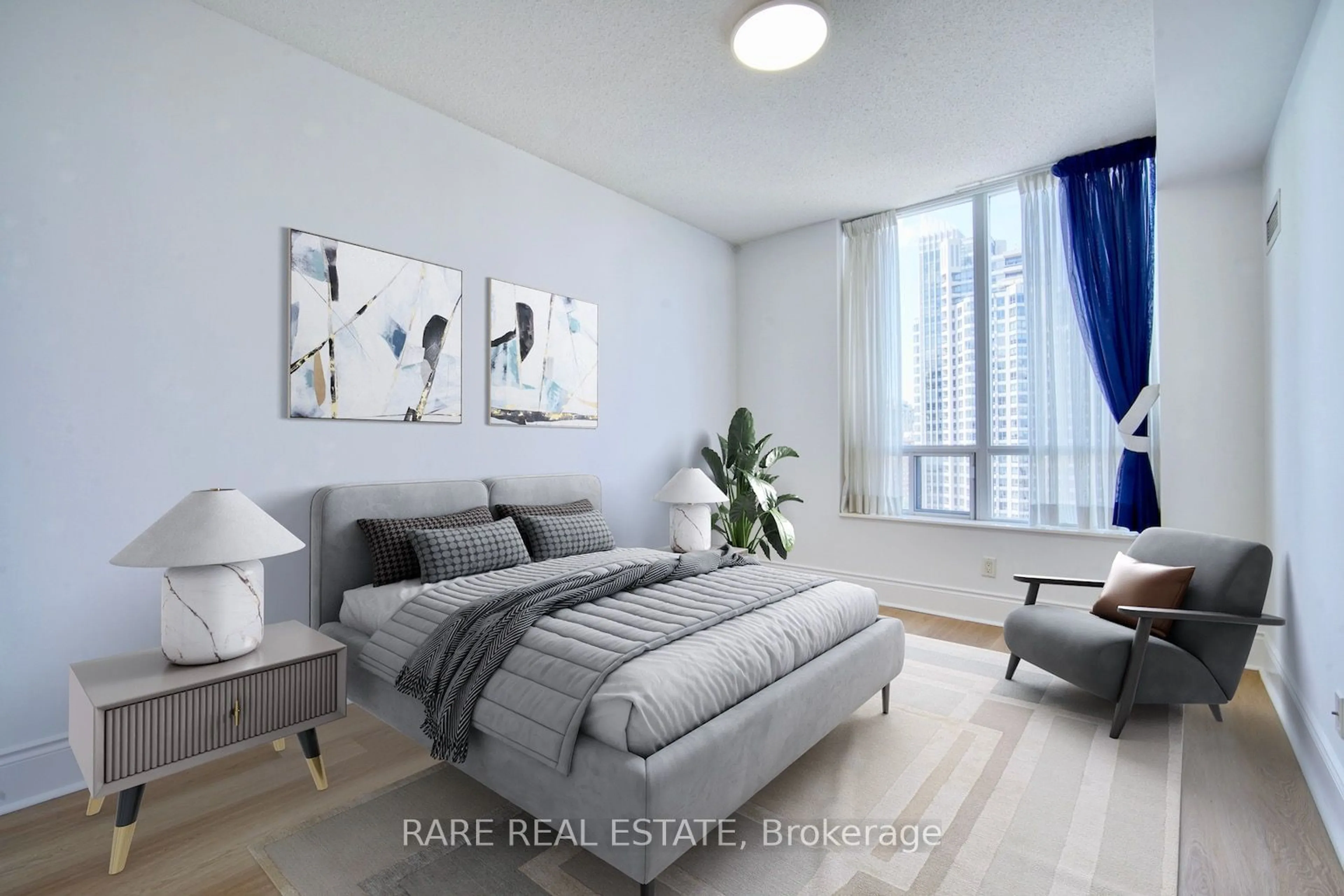 Bedroom with bed, unknown for 8 McKee Ave #PH08, Toronto Ontario M2N 7E5