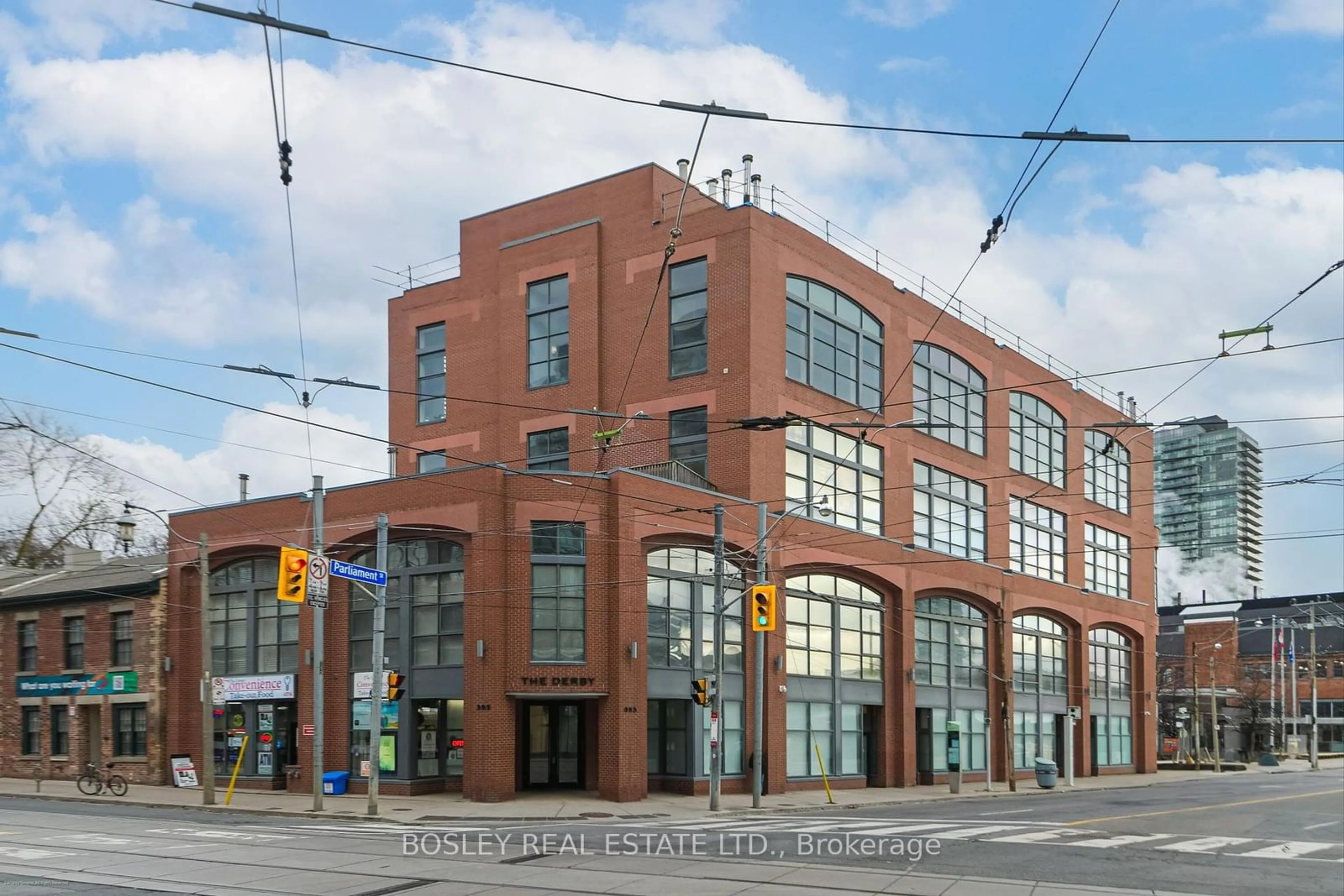 Home with brick exterior material, building for 393 King St #202, Toronto Ontario M5A 1L3