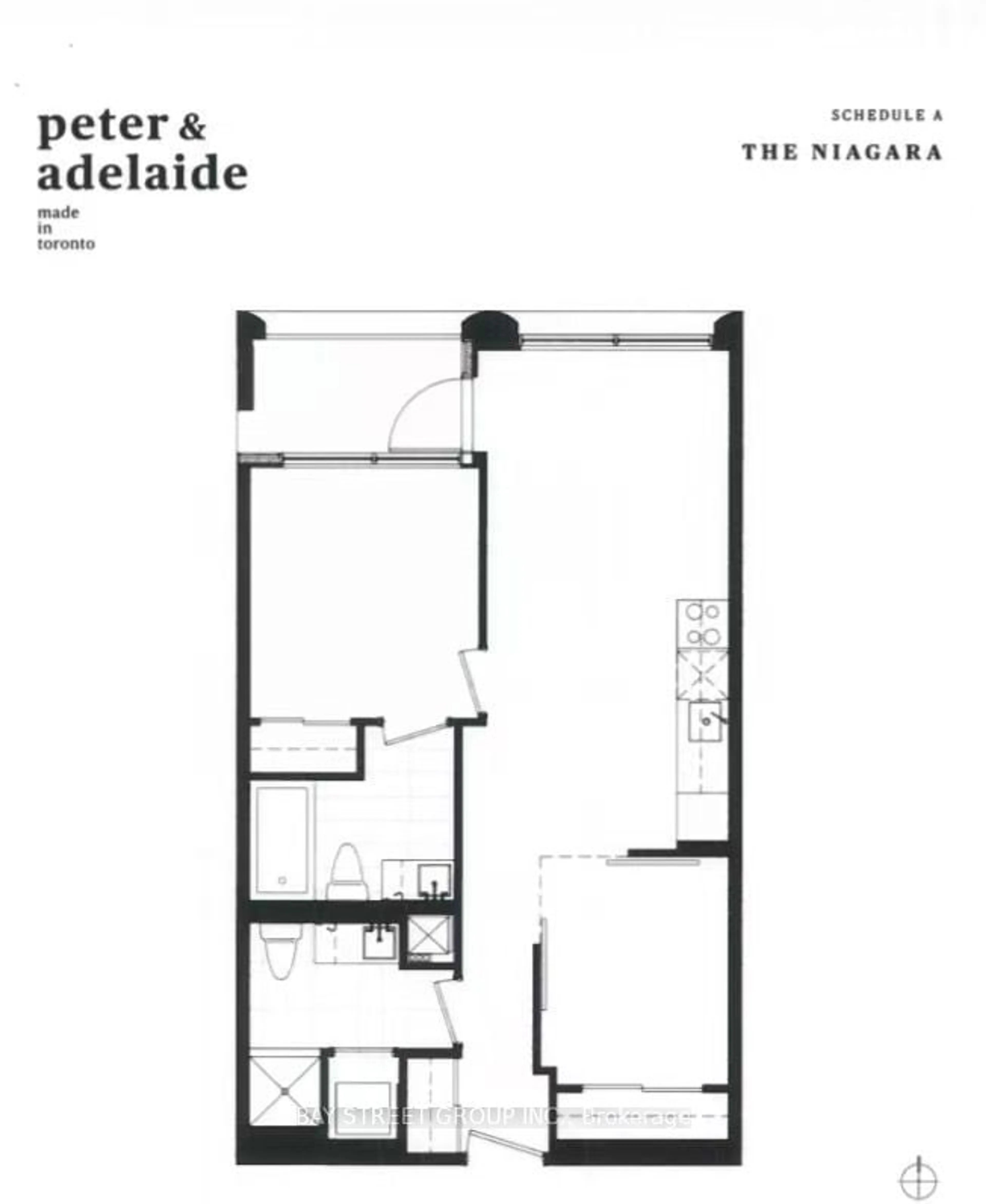 Floor plan for 108 Peter St #2303, Toronto Ontario M5V 0W2