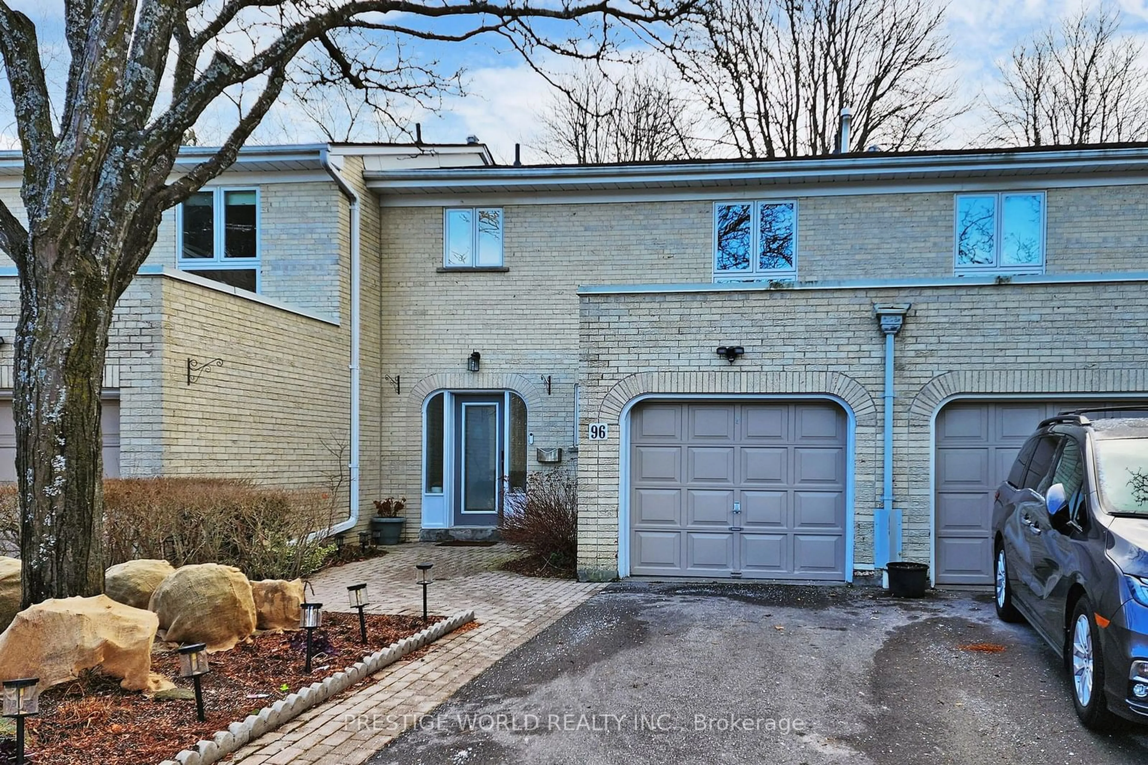 Home with brick exterior material, street for 96 Crimson Millway, Toronto Ontario M2L 1T6