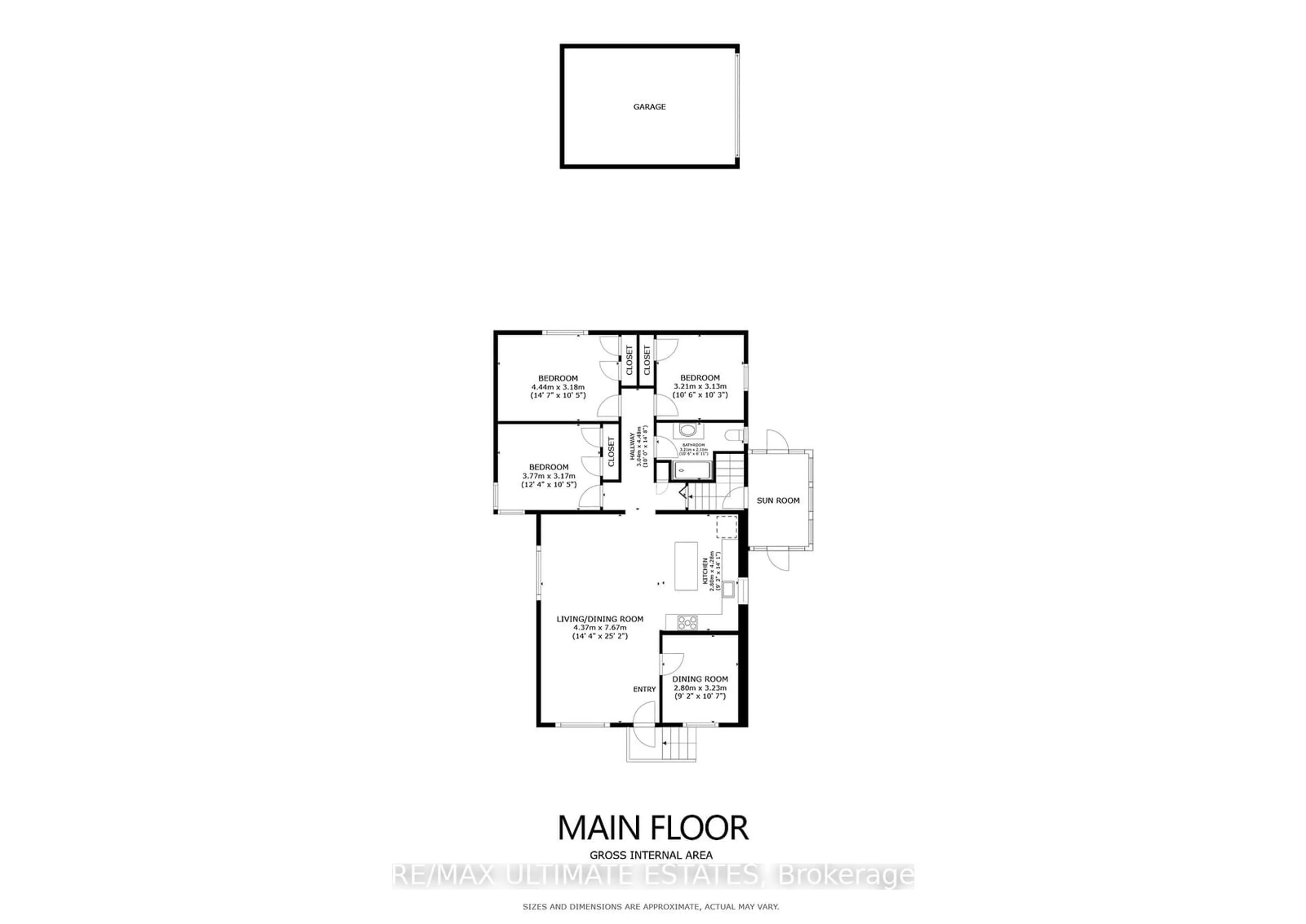 Floor plan for 106 Pleasant Ave, Toronto Ontario M2M 1M1