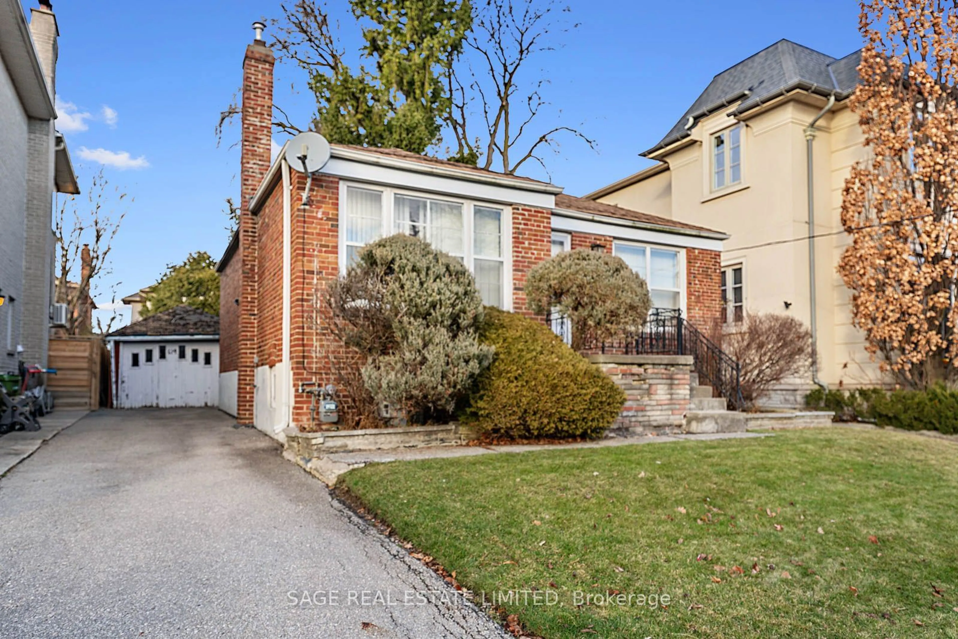 Home with brick exterior material, street for 614 St Germain Ave, Toronto Ontario M5M 1X5