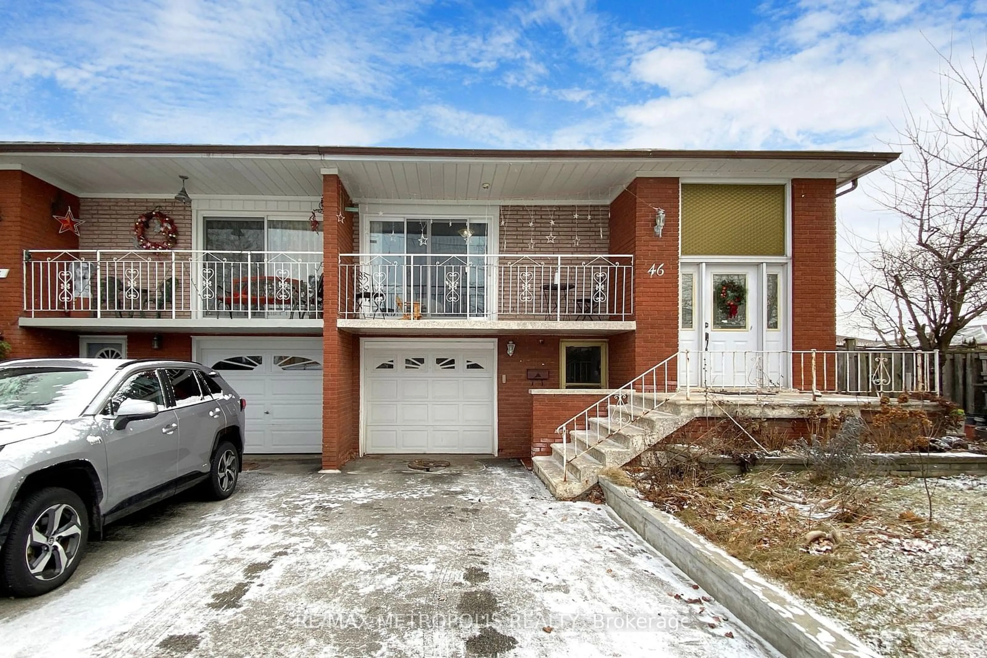 Home with brick exterior material, street for 46 Bowhill Cres, Toronto Ontario M2J 3S2