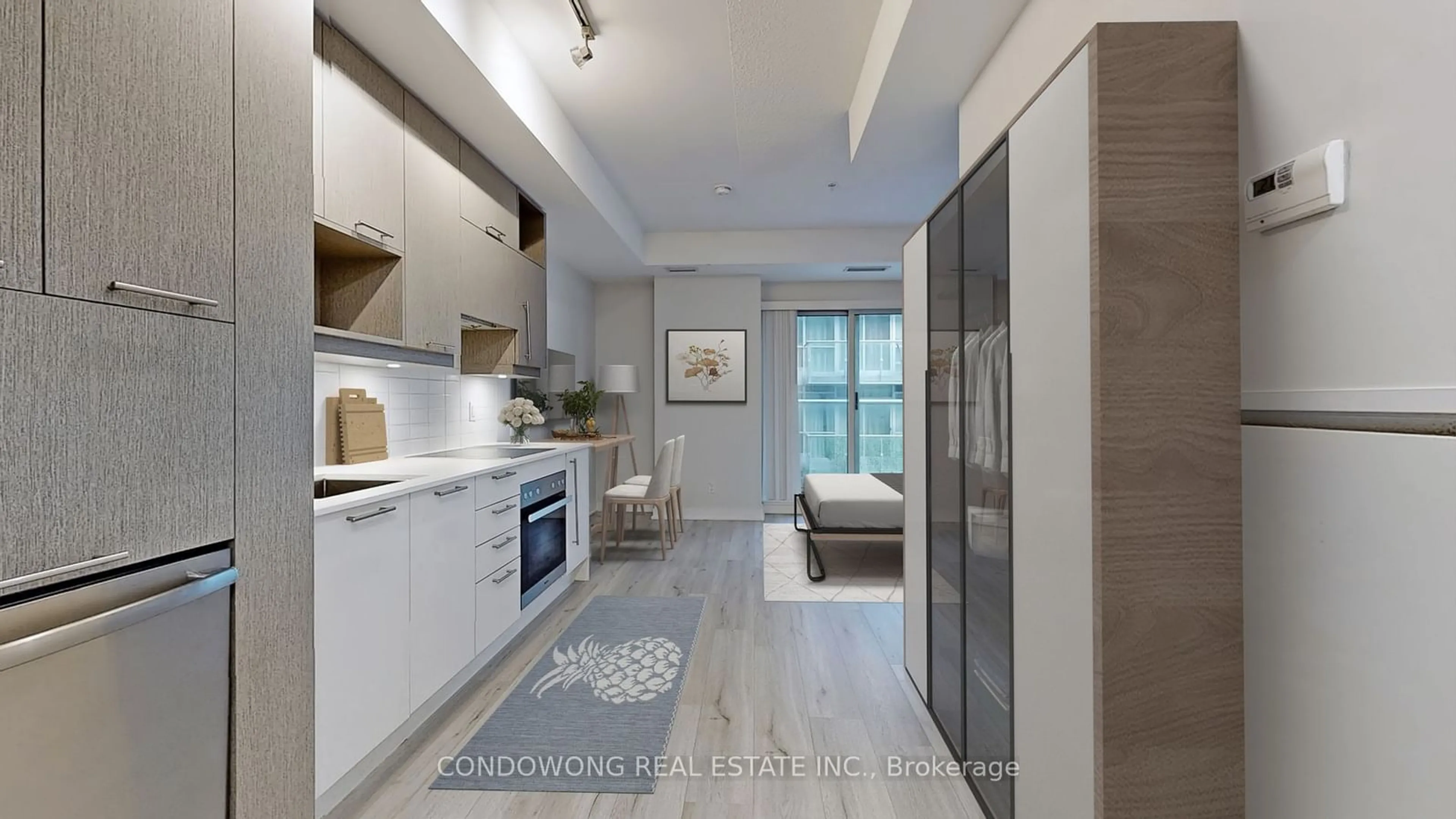 Open concept kitchen, ceramic/tile floor for 30 Nelson St #502, Toronto Ontario M5V 0H5