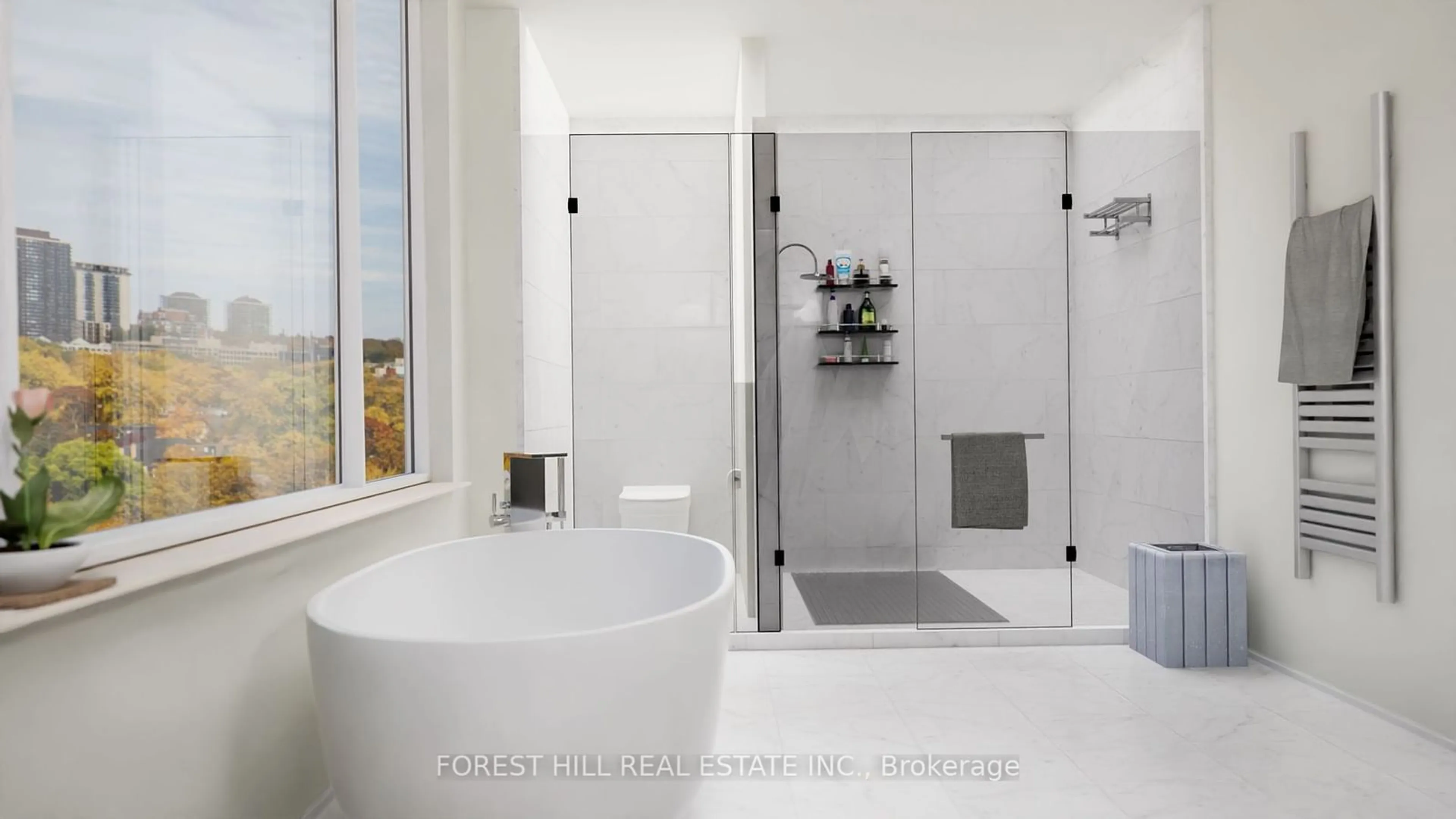 Contemporary bathroom, ceramic/tile floor for 128 Hazelton Ave #801, Toronto Ontario M5R 2E5