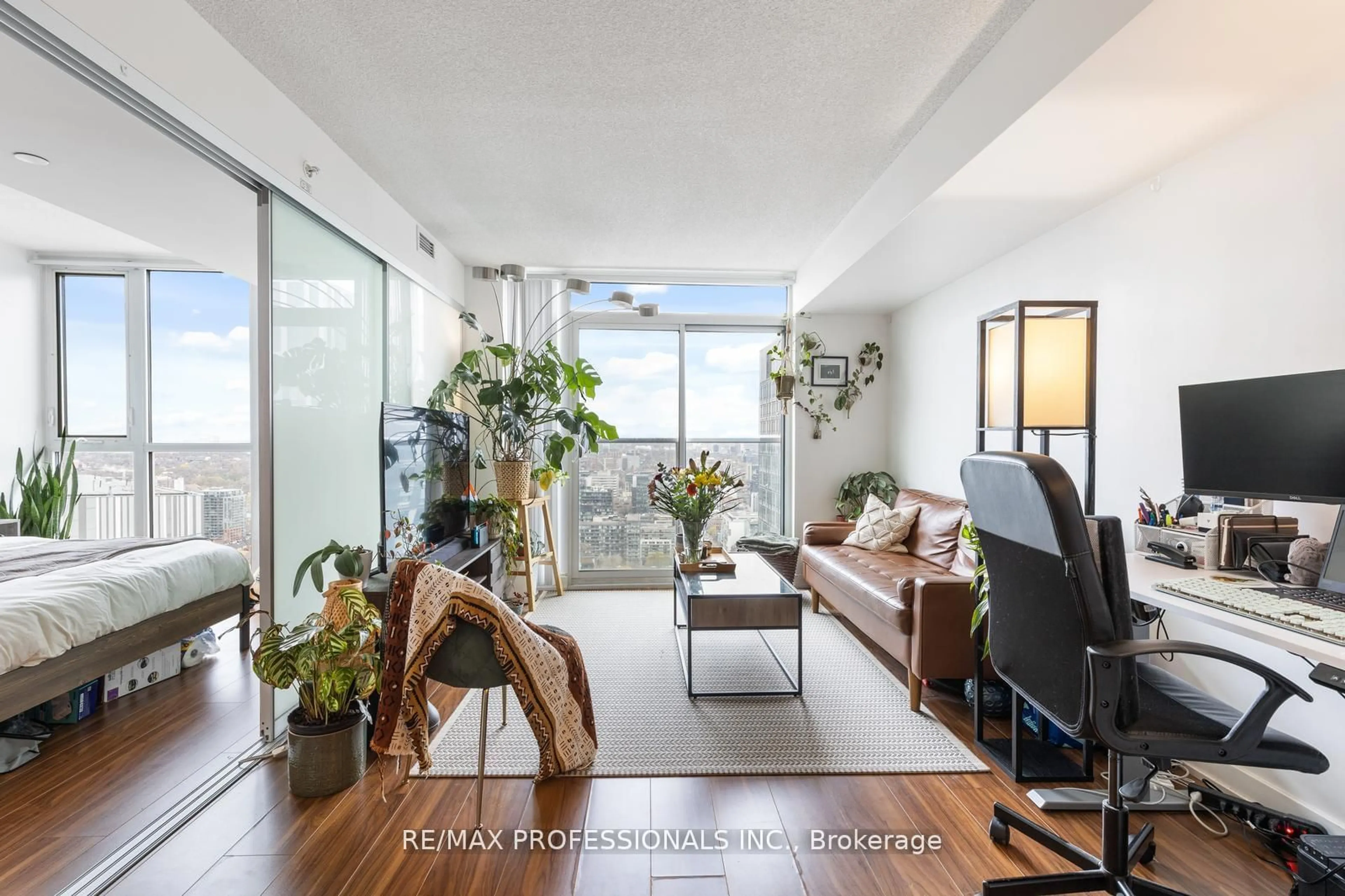 Living room with furniture, unknown for 85 Queens Wharf Rd #4211, Toronto Ontario M5V 0J9