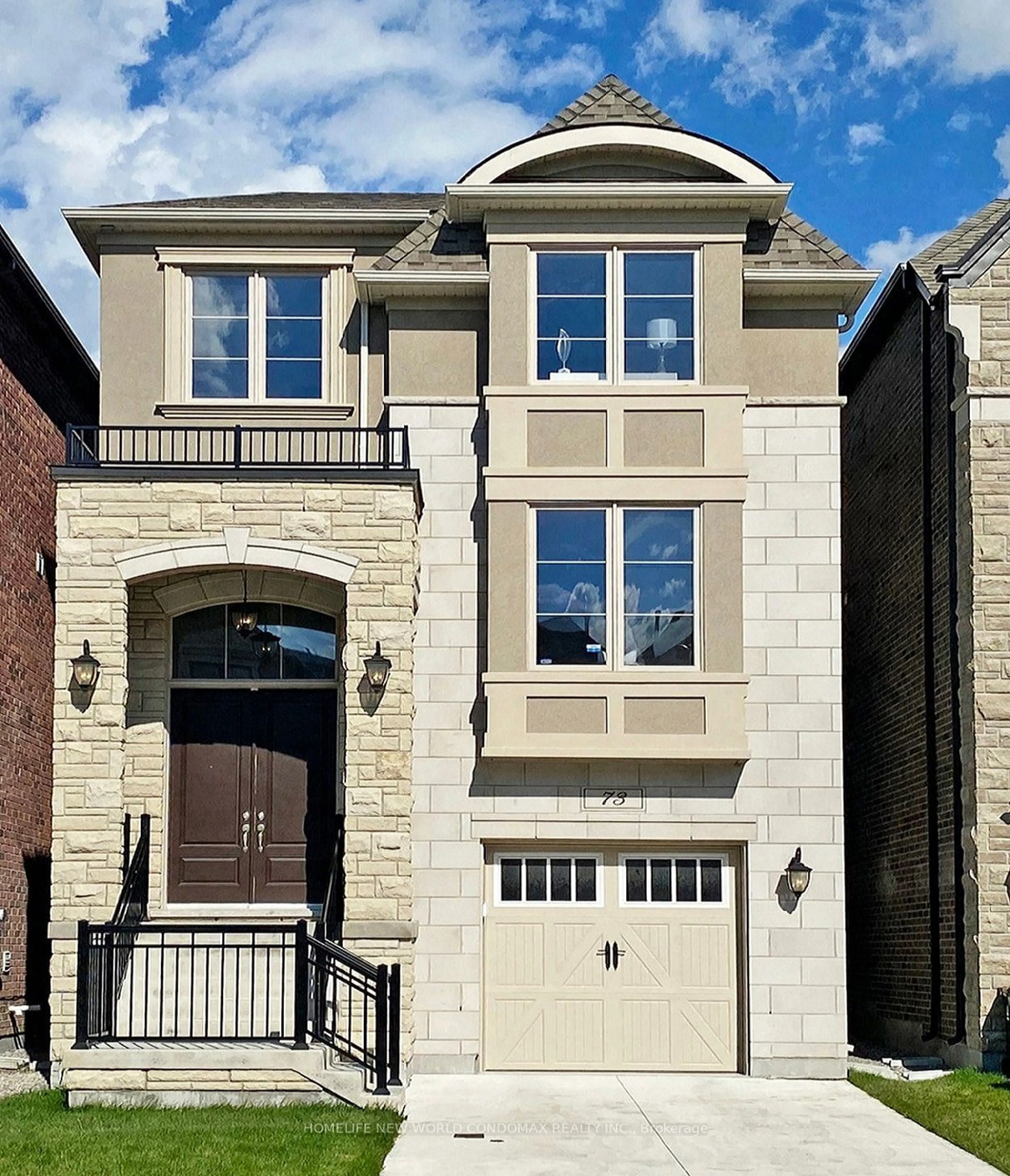 Home with brick exterior material, street for 73 William Durie Way, Toronto Ontario M2R 0A9