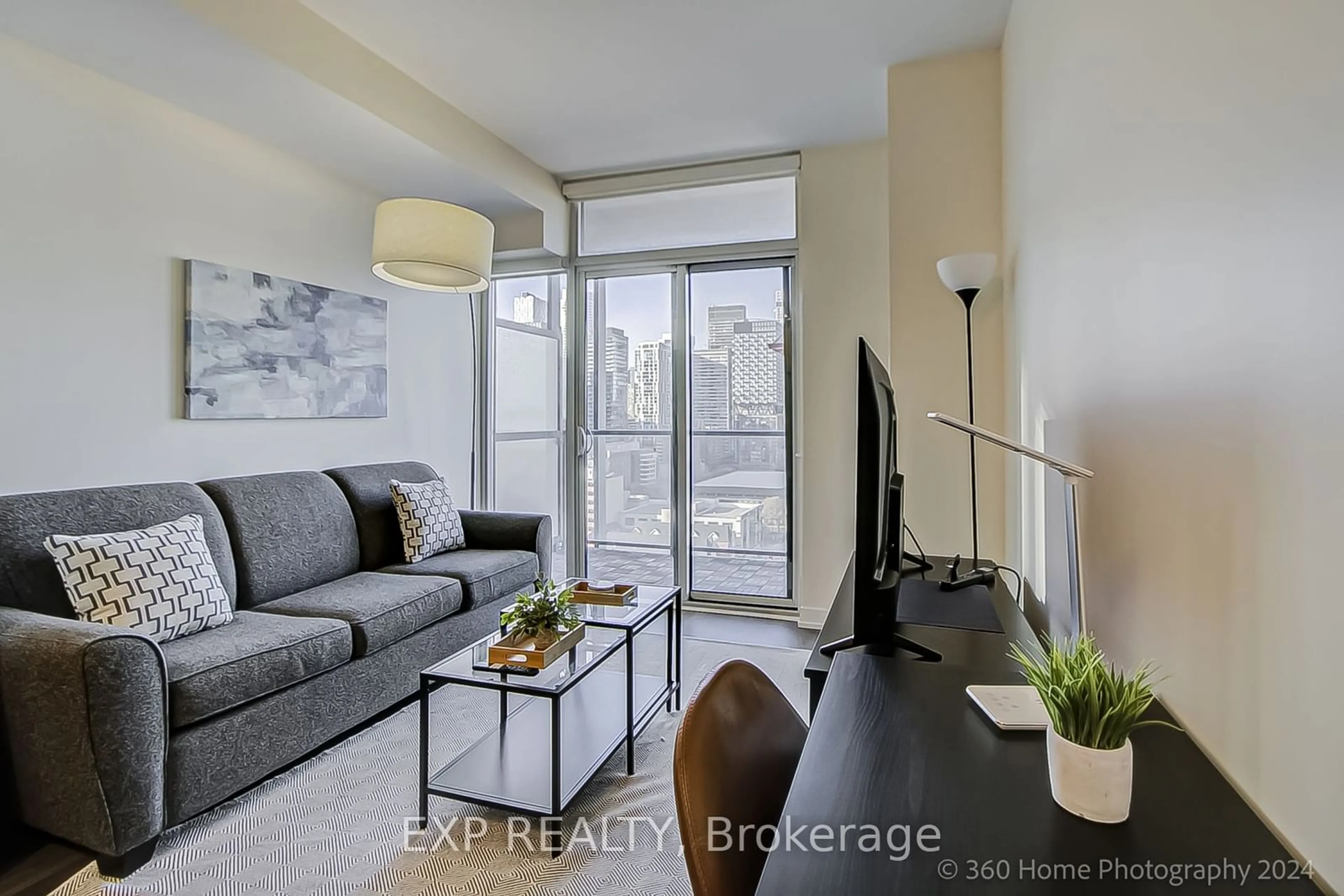 Living room with furniture, unknown for 105 George St #1515, Toronto Ontario M5A 0L4