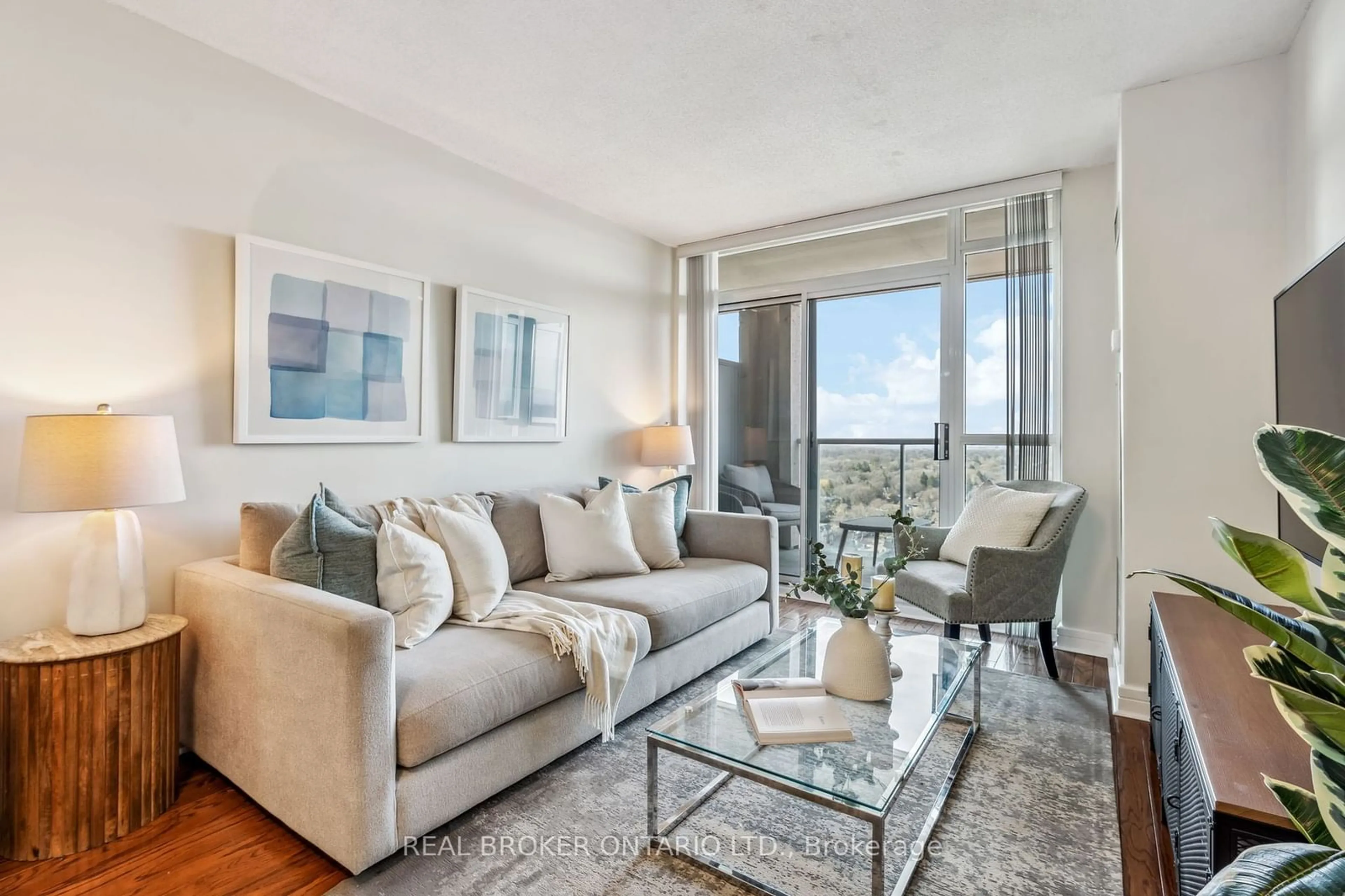 Living room with furniture, unknown for 18 Harrison Garden Blvd #1801, Toronto Ontario M2N 7J7