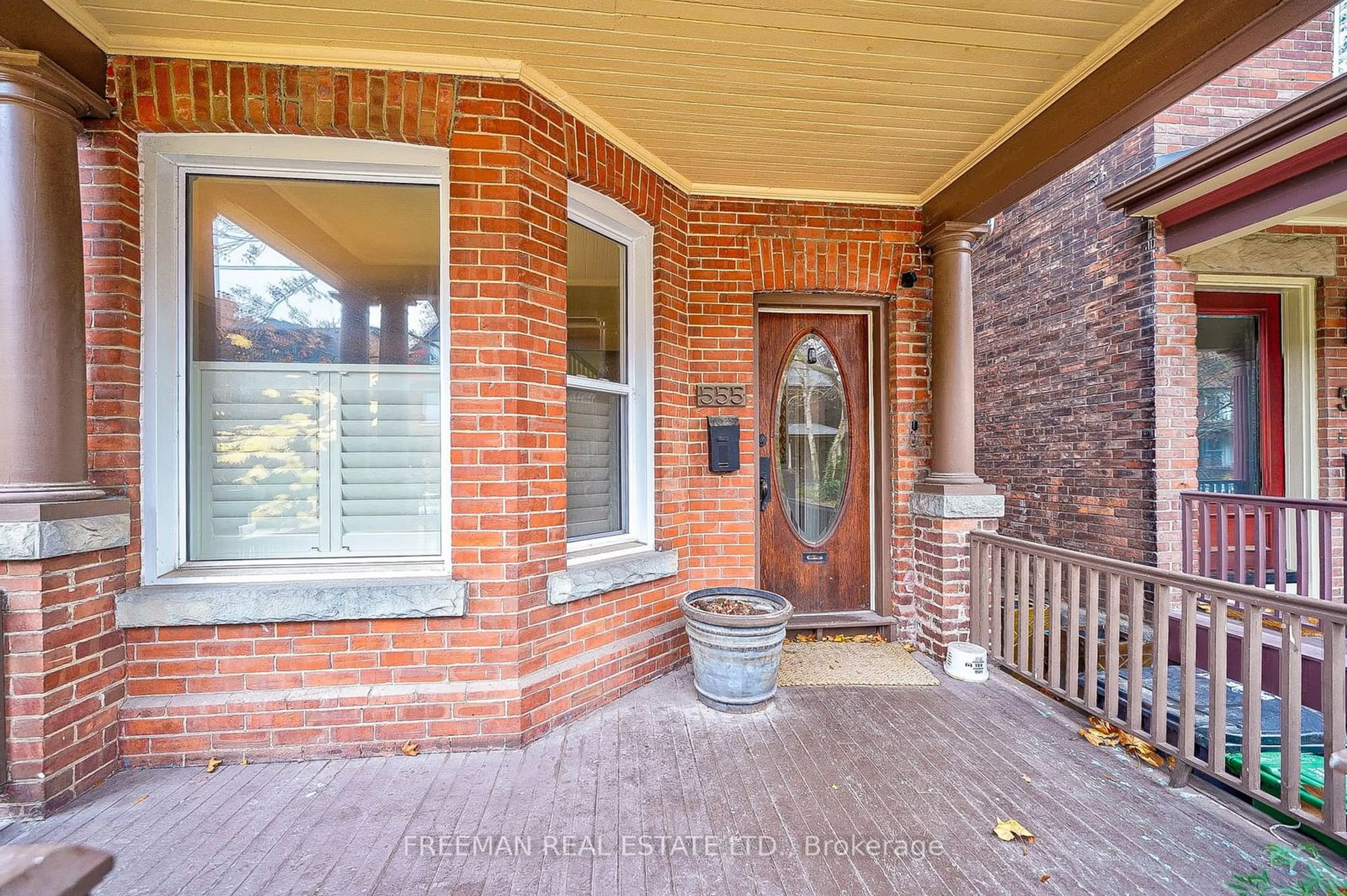 Home with brick exterior material, street for 555 Markham St, Toronto Ontario M6G 2L6