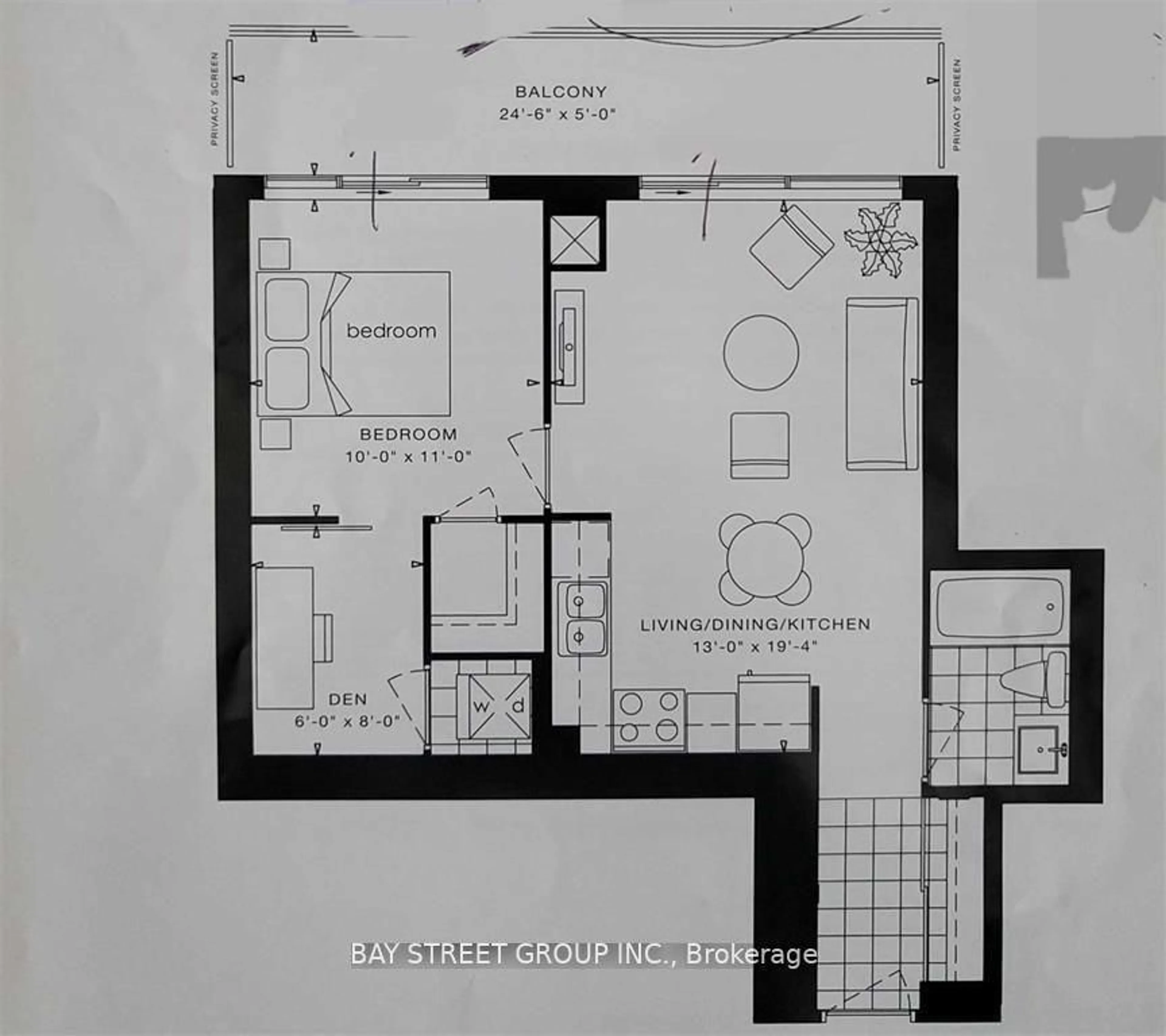 Floor plan for 275 Yorkland Rd #3306, Toronto Ontario M2J 0A7