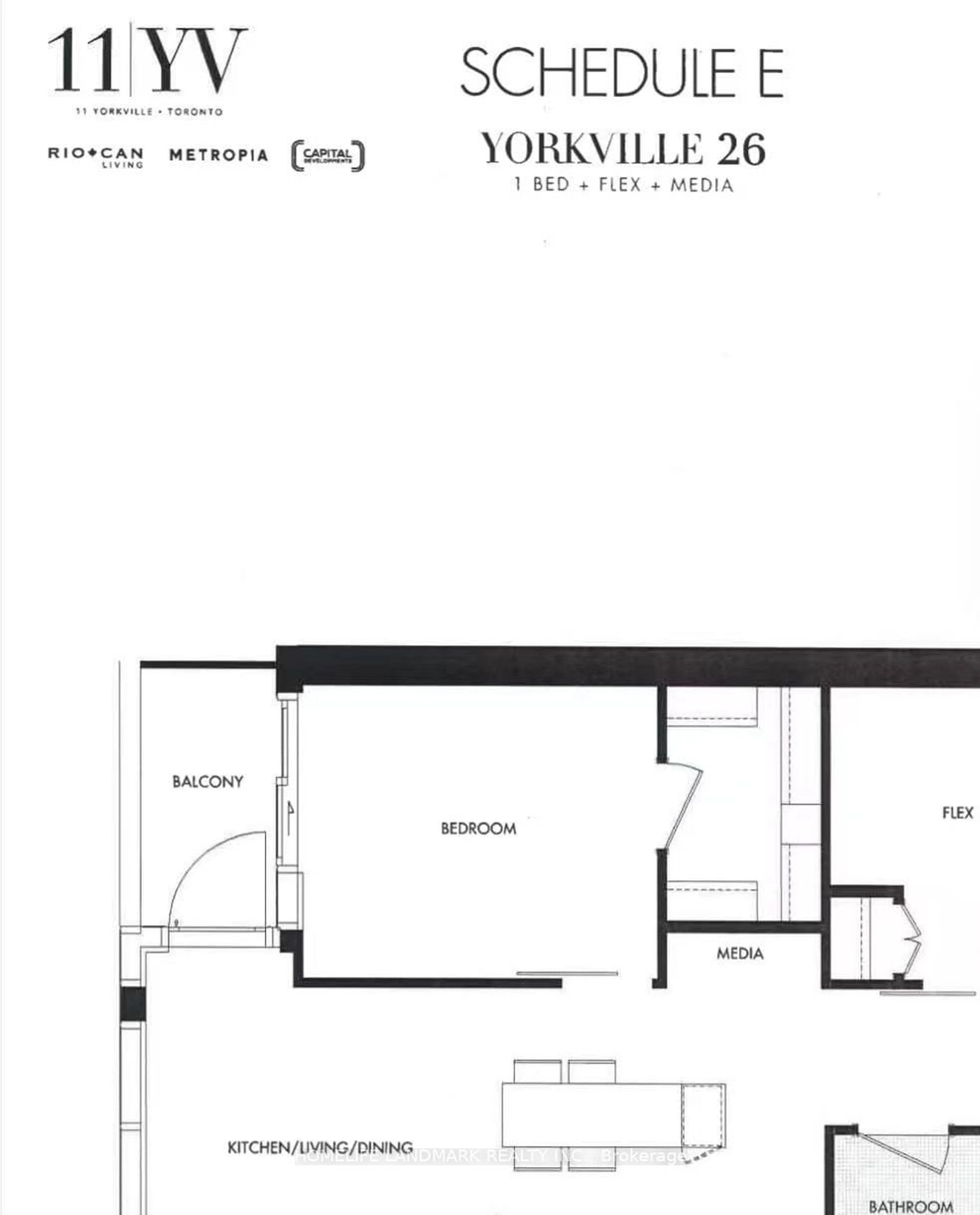 Floor plan for 11 Yorkville Ave #10, Toronto Ontario M4W 1L2