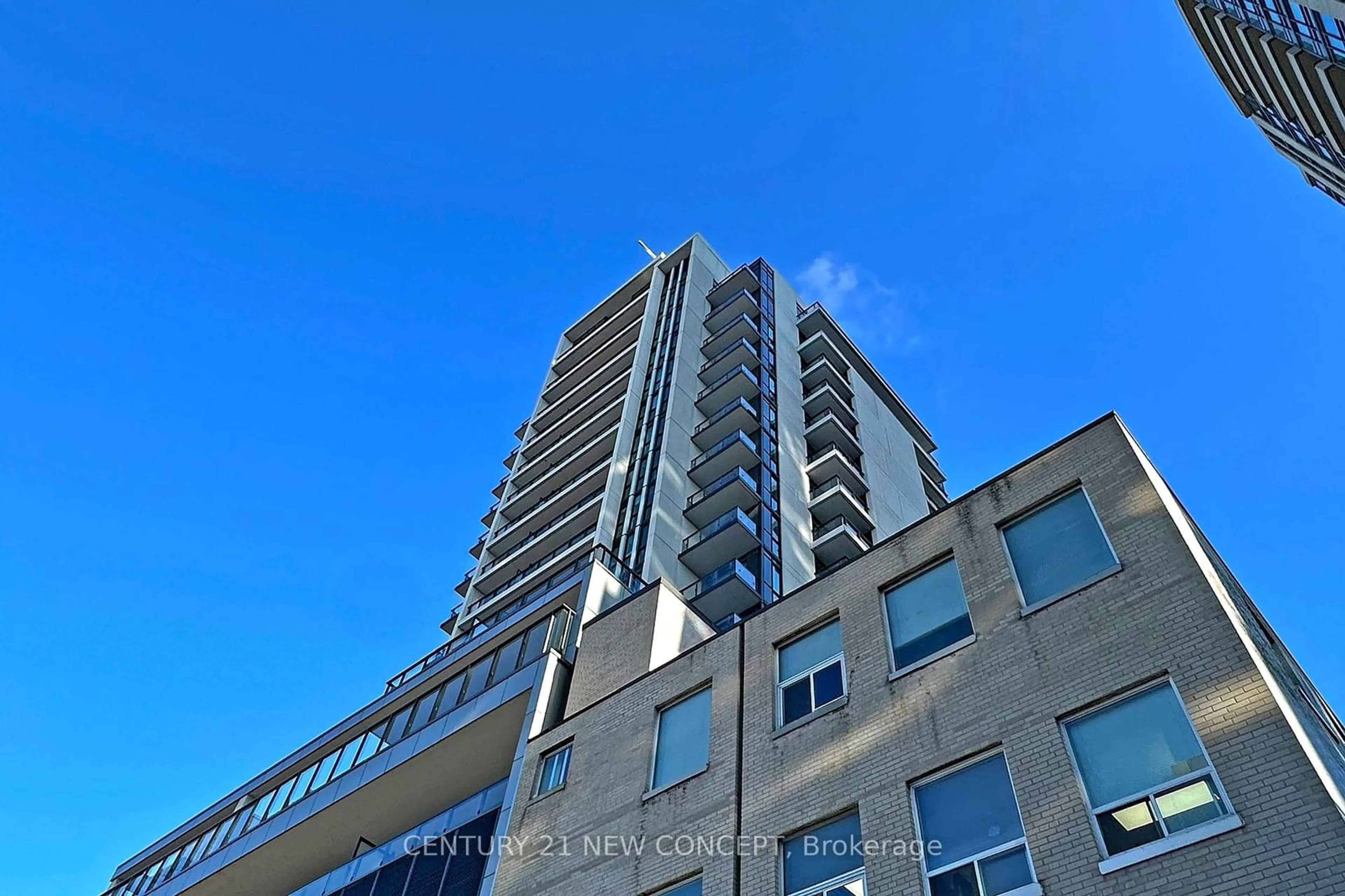 A pic from outside/outdoor area/front of a property/back of a property/a pic from drone, building for 1486 Bathurst St #1105, Toronto Ontario M5P 0A5