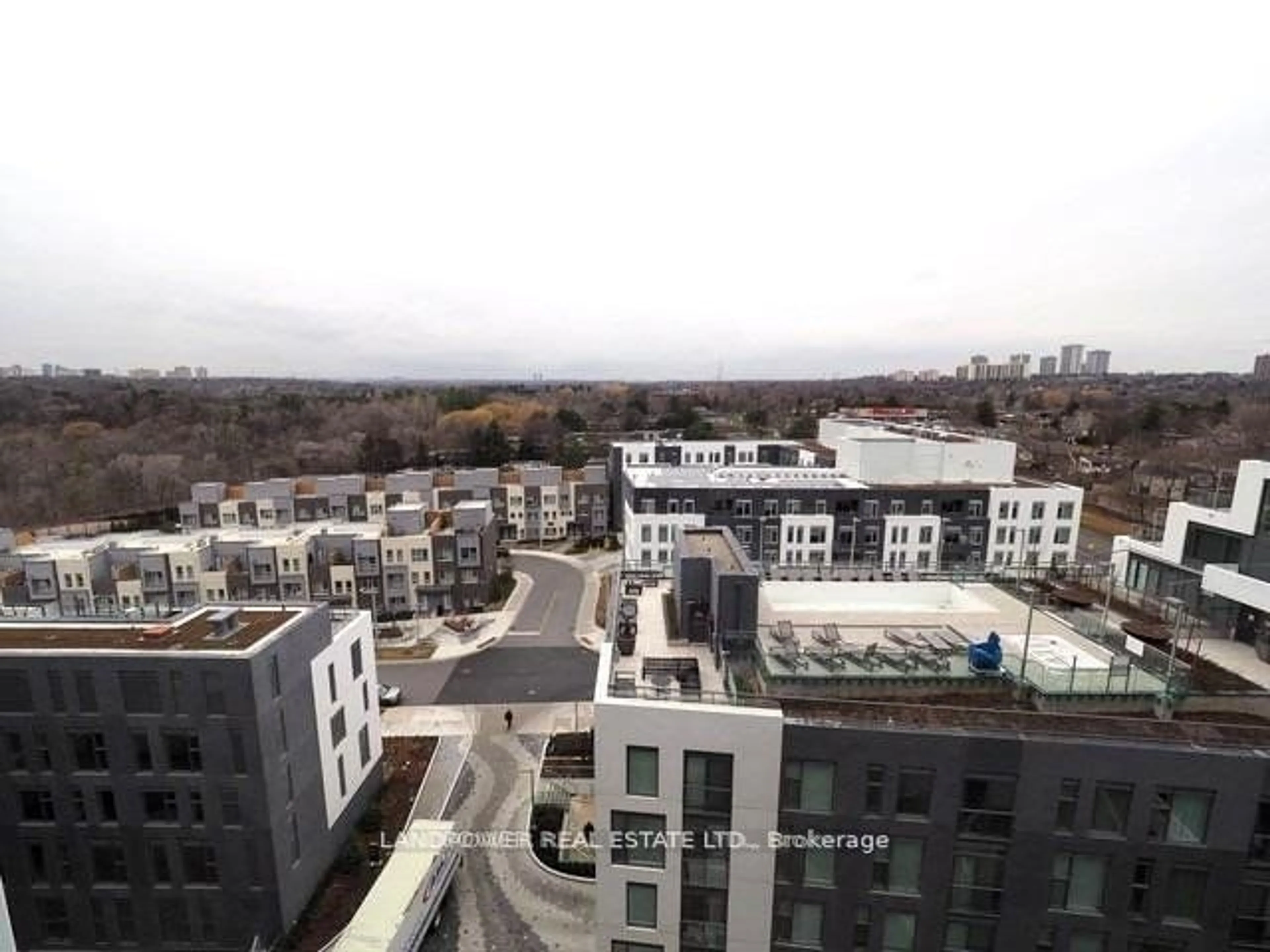 A pic from outside/outdoor area/front of a property/back of a property/a pic from drone, city buildings view from balcony for 25 Adra Grado Way #1106, Toronto Ontario M2J 0H6