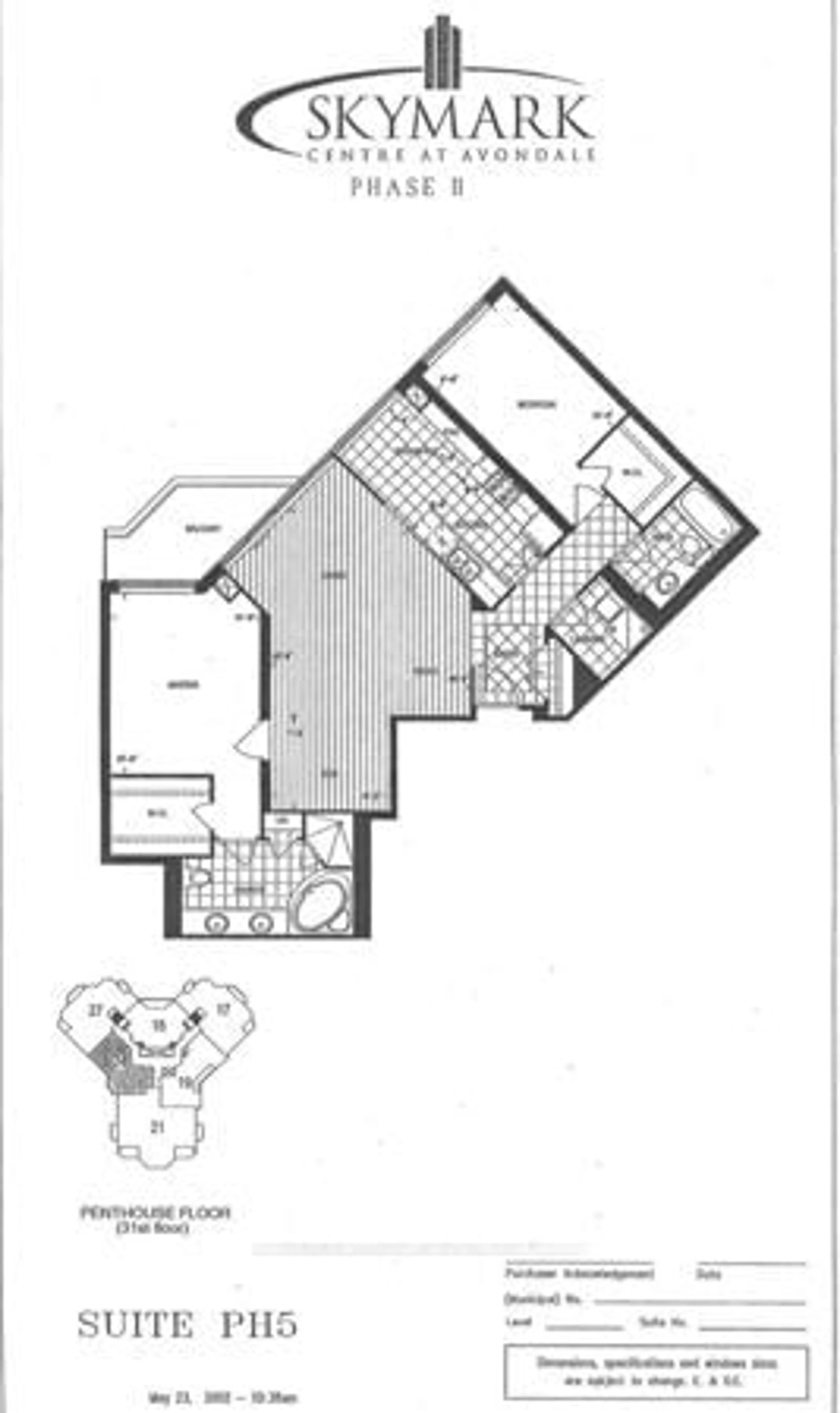 Floor plan for 80 Harrison Garden Blvd #Gph24, Toronto Ontario M2N 7E3