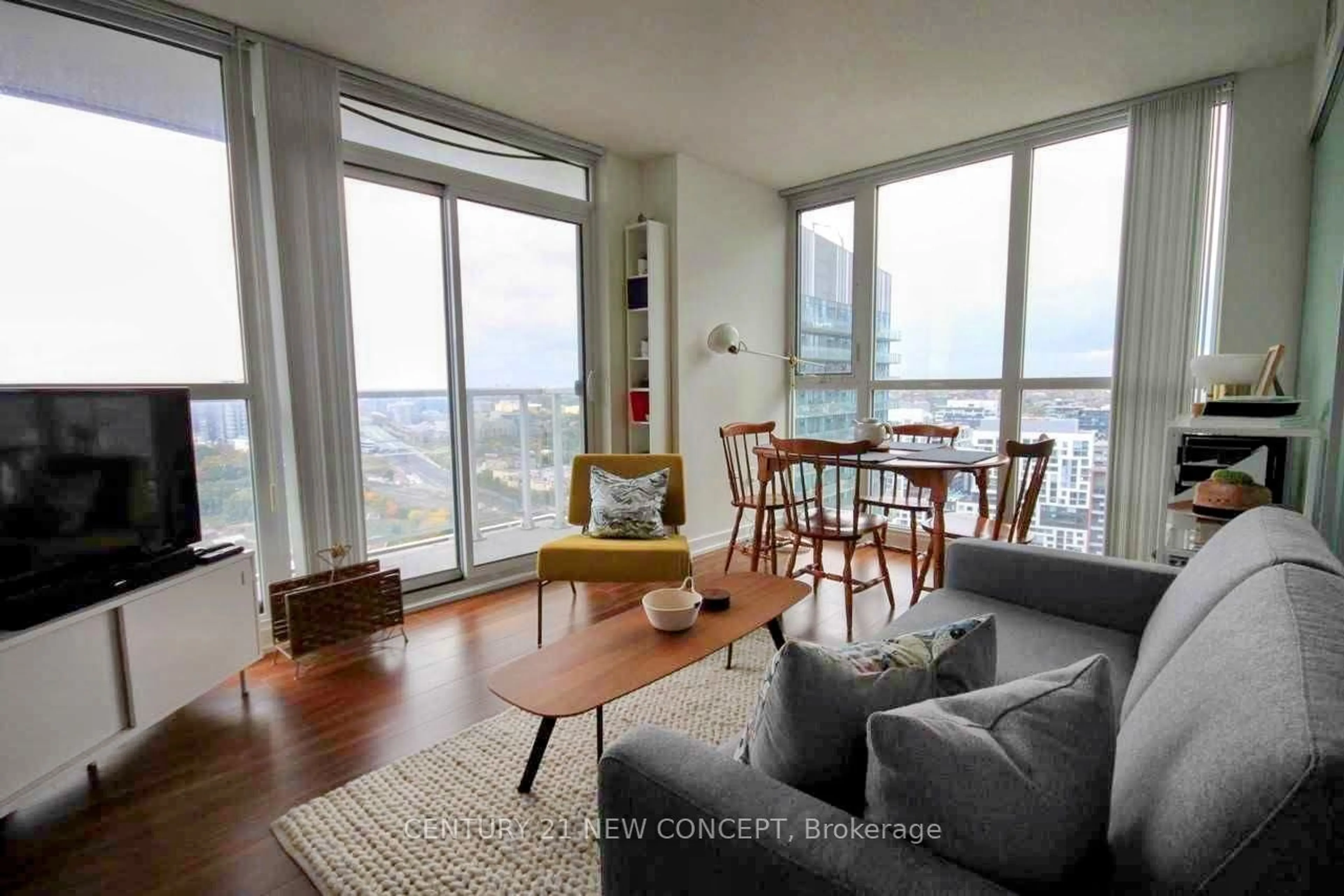 Living room with furniture, unknown for 85 Queens Wharf Rd #3307, Toronto Ontario M5V 0J9