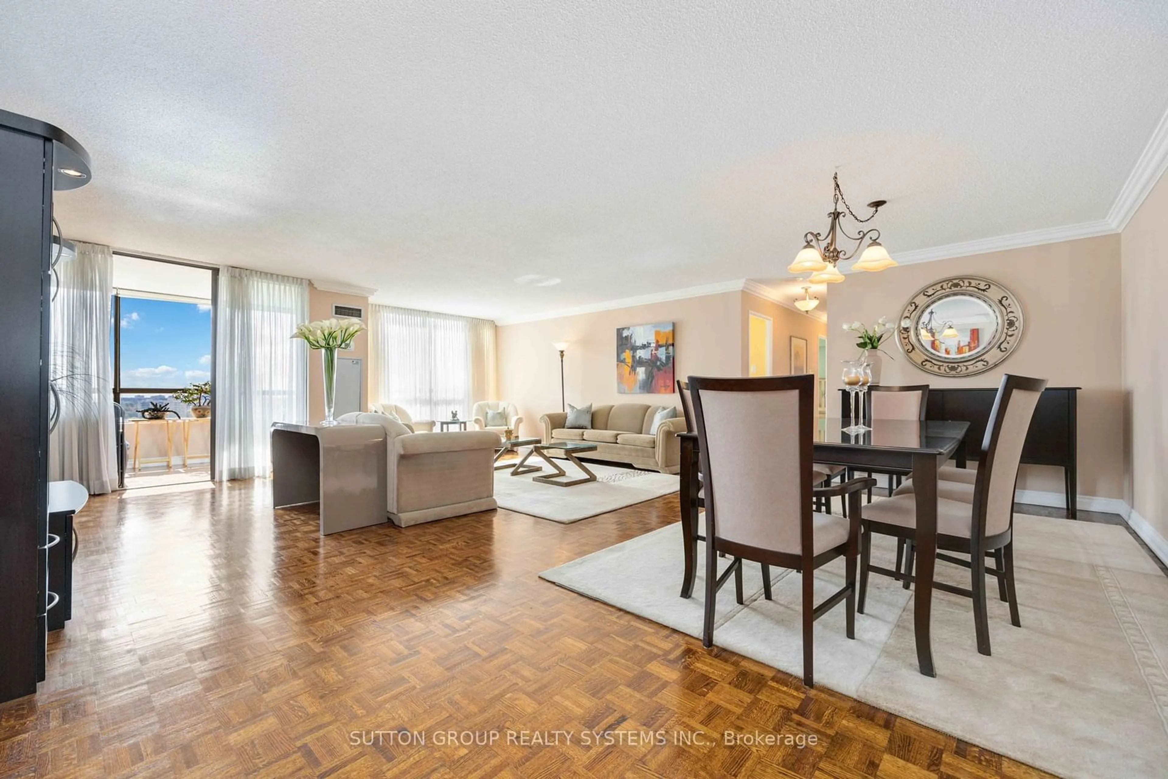 Living room with furniture, unknown for 131 Torresdale Ave #1708, Toronto Ontario M2R 3T1