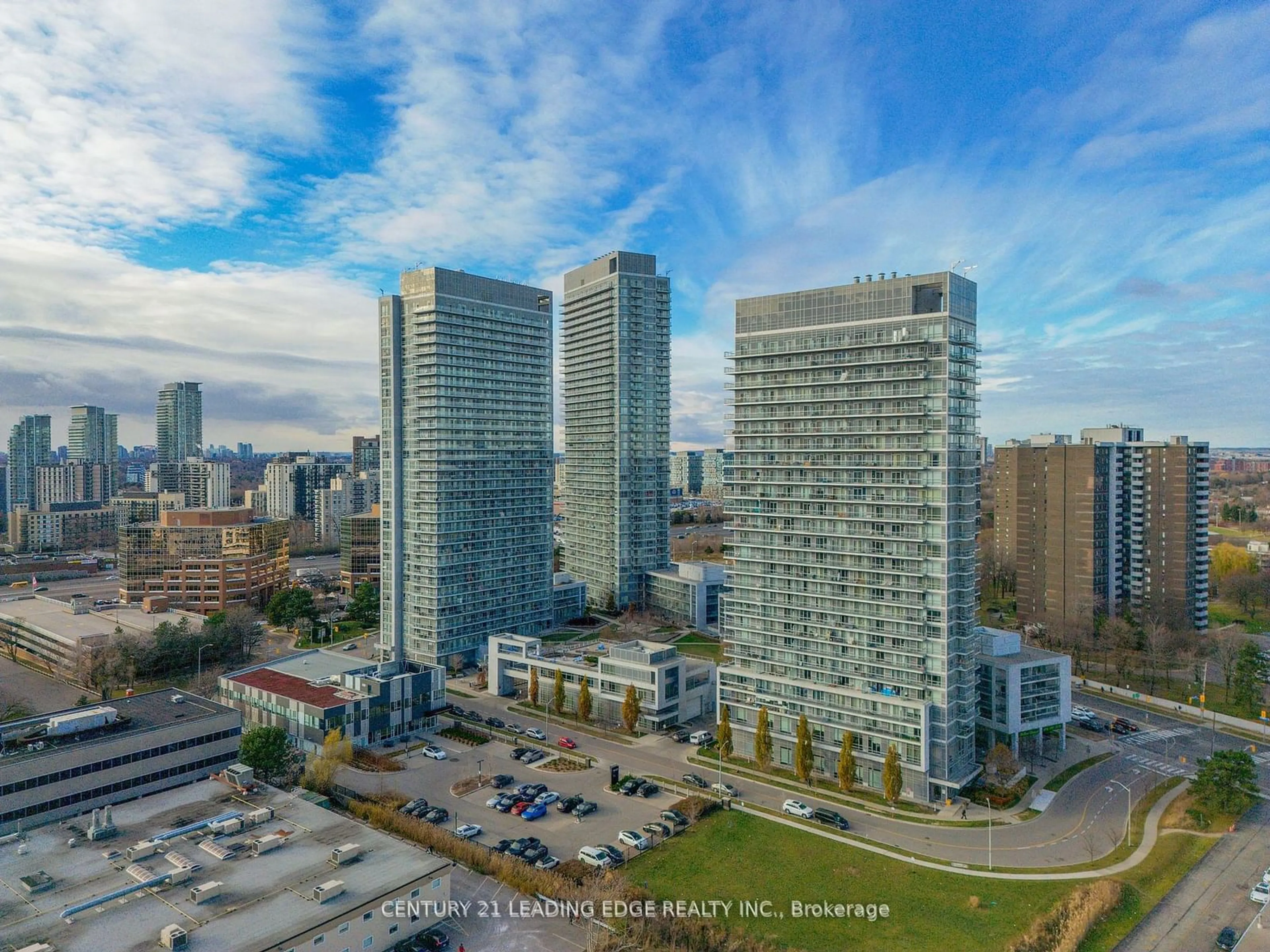 A pic from outside/outdoor area/front of a property/back of a property/a pic from drone, city buildings view from balcony for 30 Herons Hill Way #1102, Toronto Ontario M2J 0A7