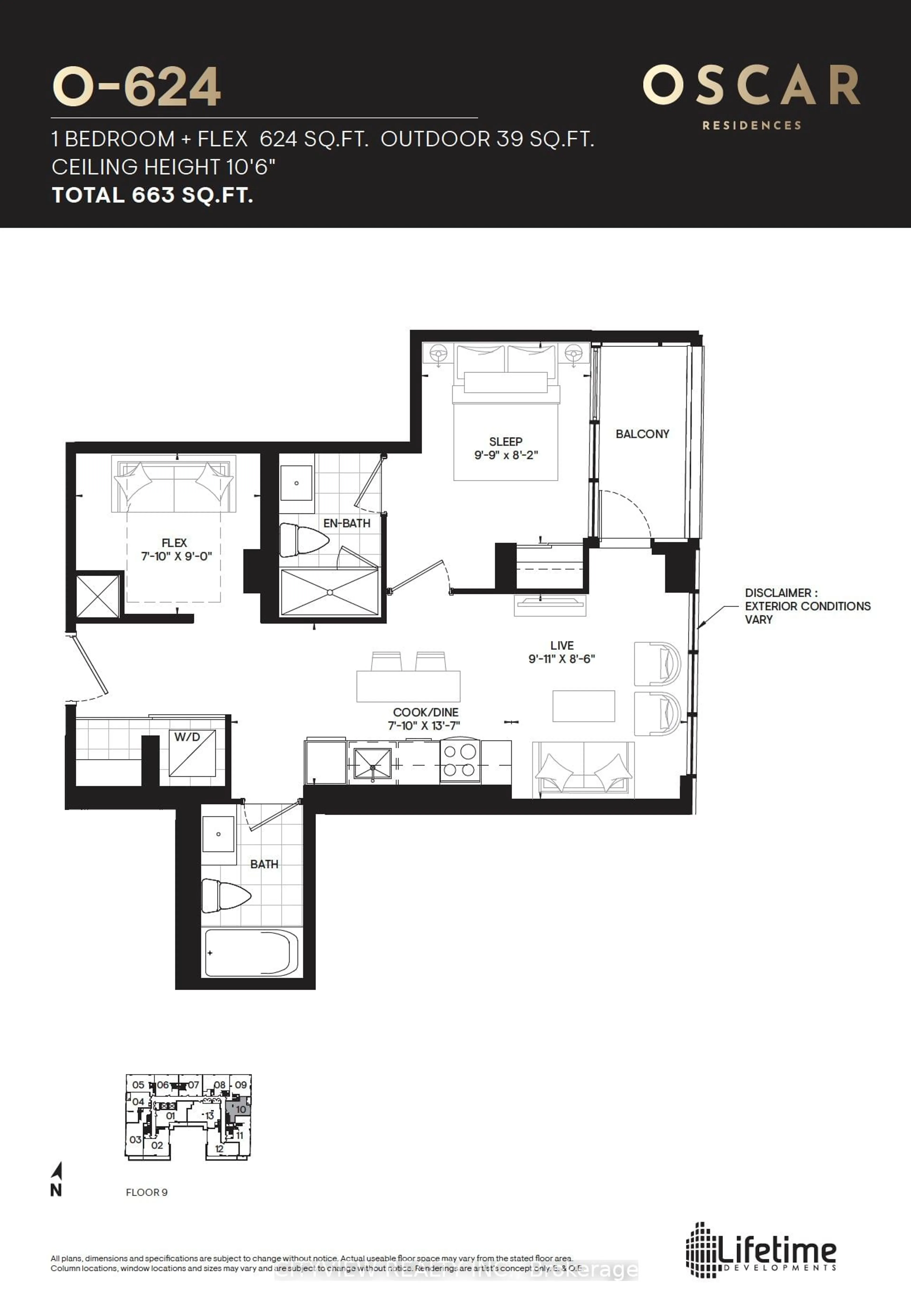 Floor plan for 500 Dupont St #PH10, Toronto Ontario M6G 1Y7