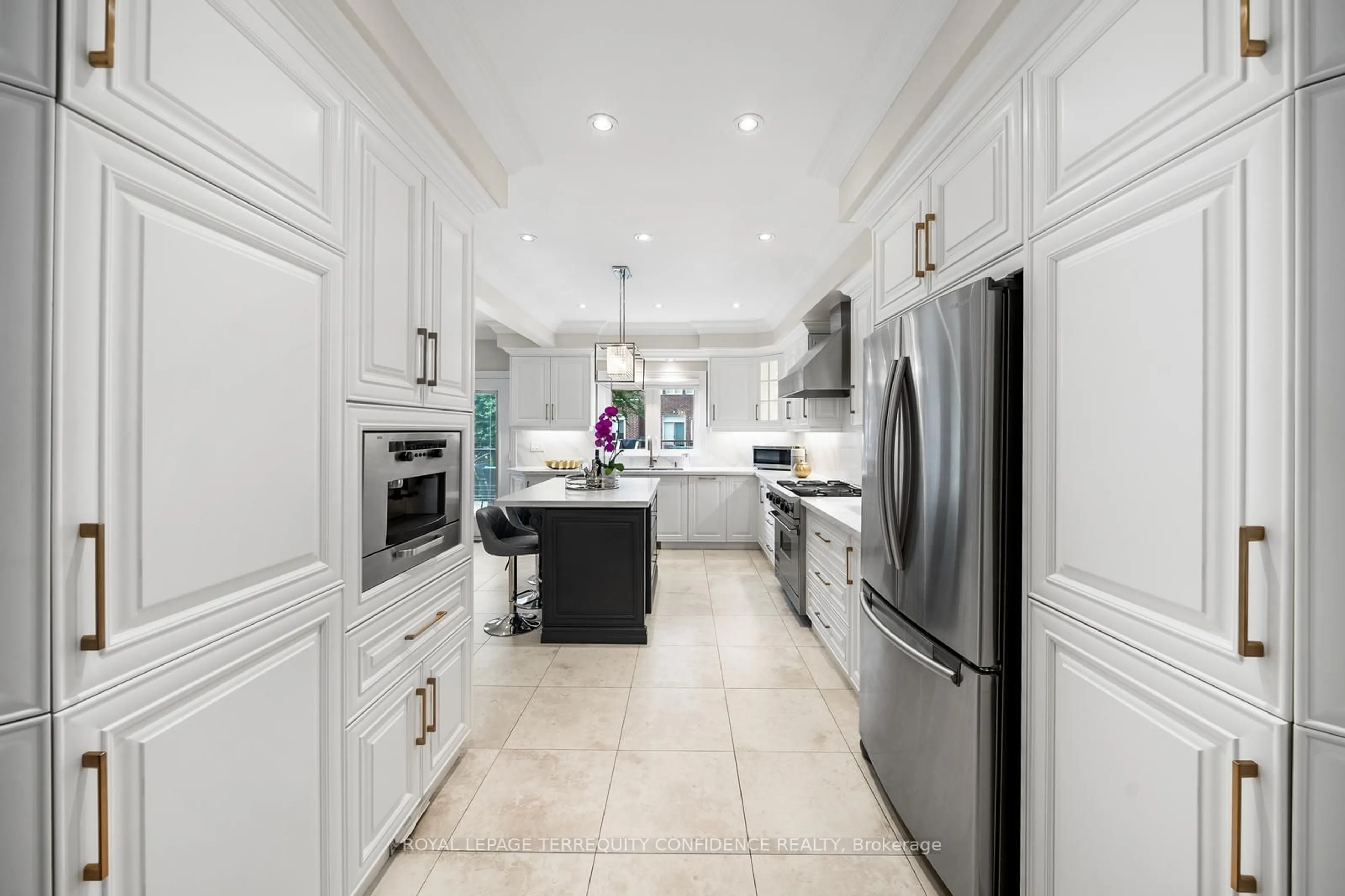 Contemporary kitchen, ceramic/tile floor for 635 St Germain Ave, Toronto Ontario M5M 1X8