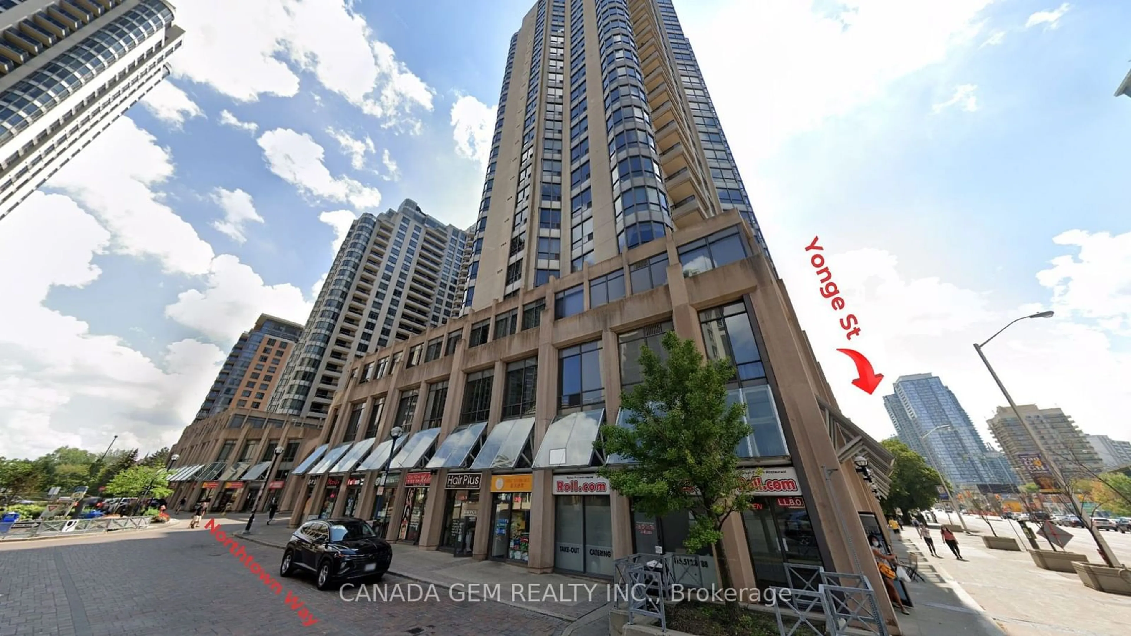 Patio, building for 5 Northtown Way #1410, Toronto Ontario M2N 7A1