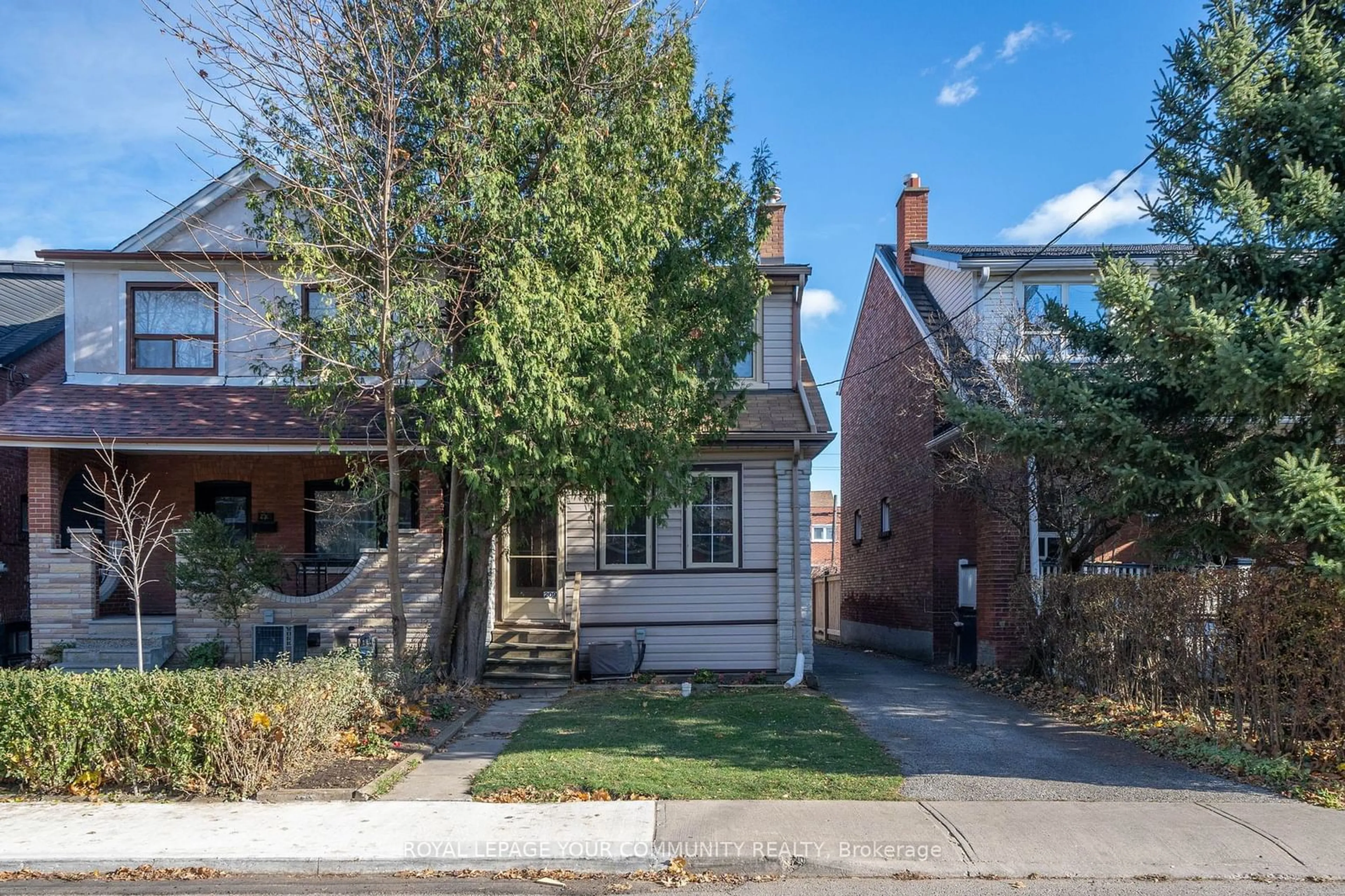 Home with brick exterior material, street for 209 Westmount Ave, Toronto Ontario M6E 3M6