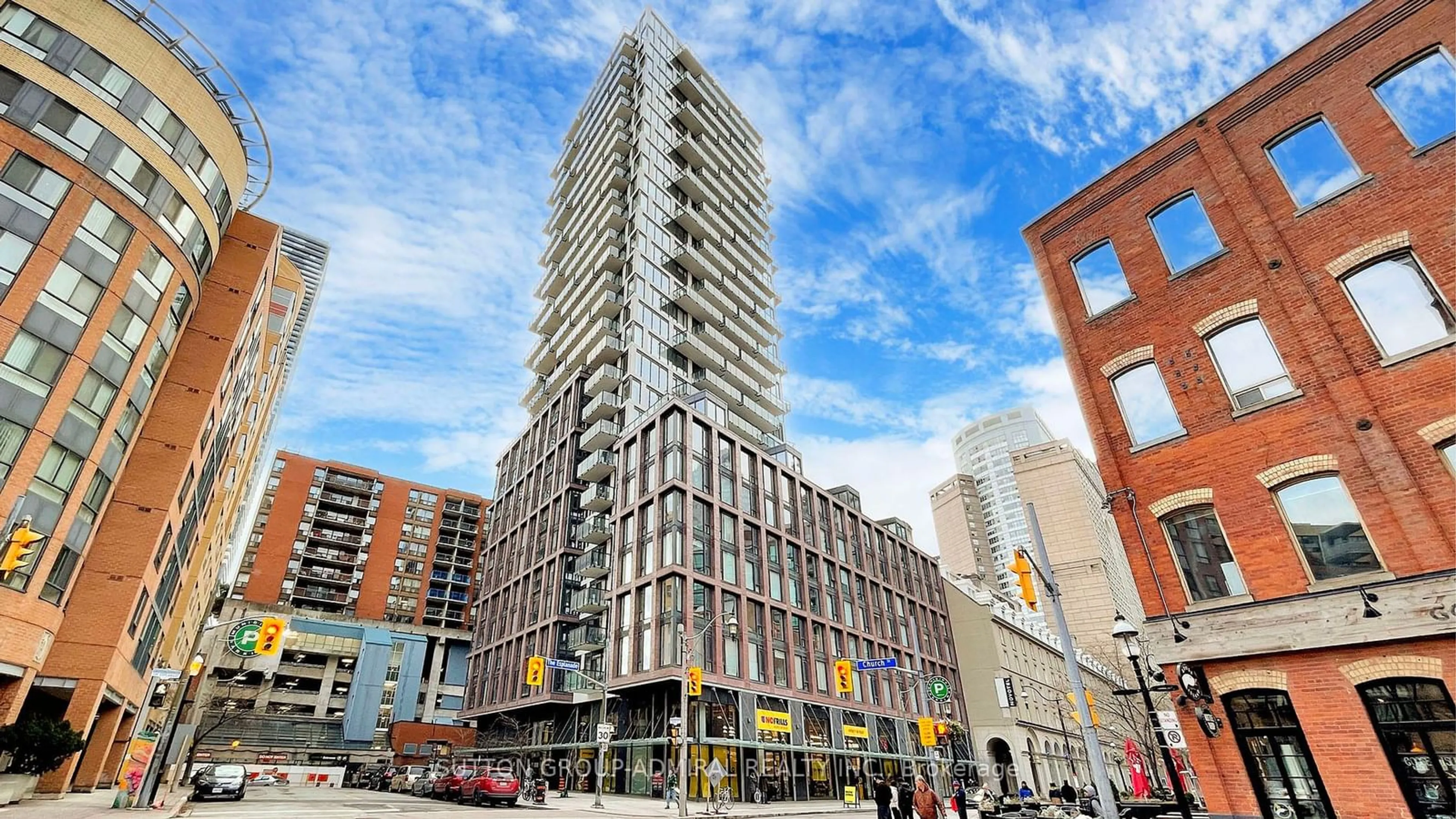 Patio, building for 2A Church St #308, Toronto Ontario M5E 0E1