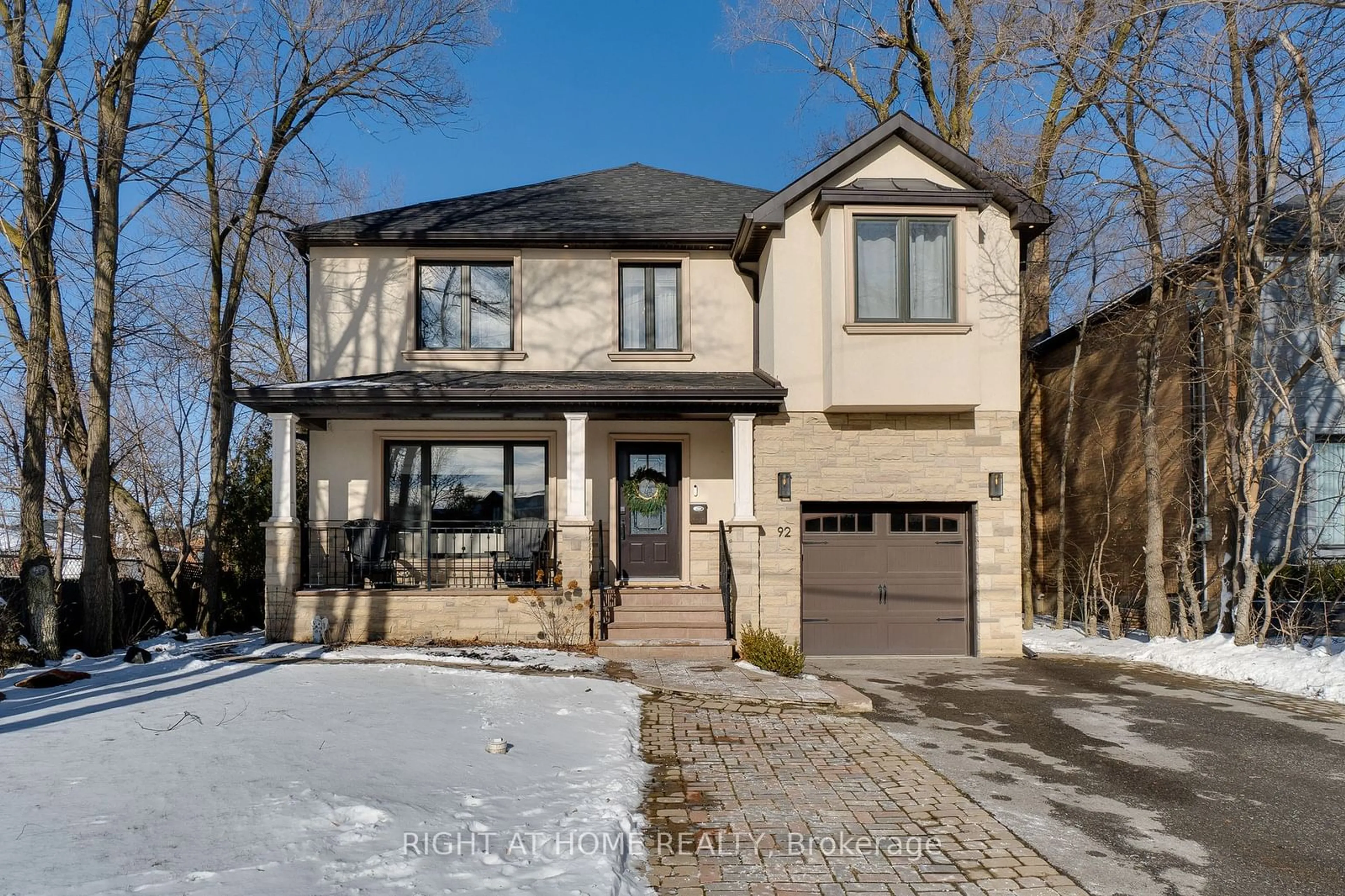 Home with brick exterior material, street for 92 Ridgevale Dr, Toronto Ontario M6A 1L3