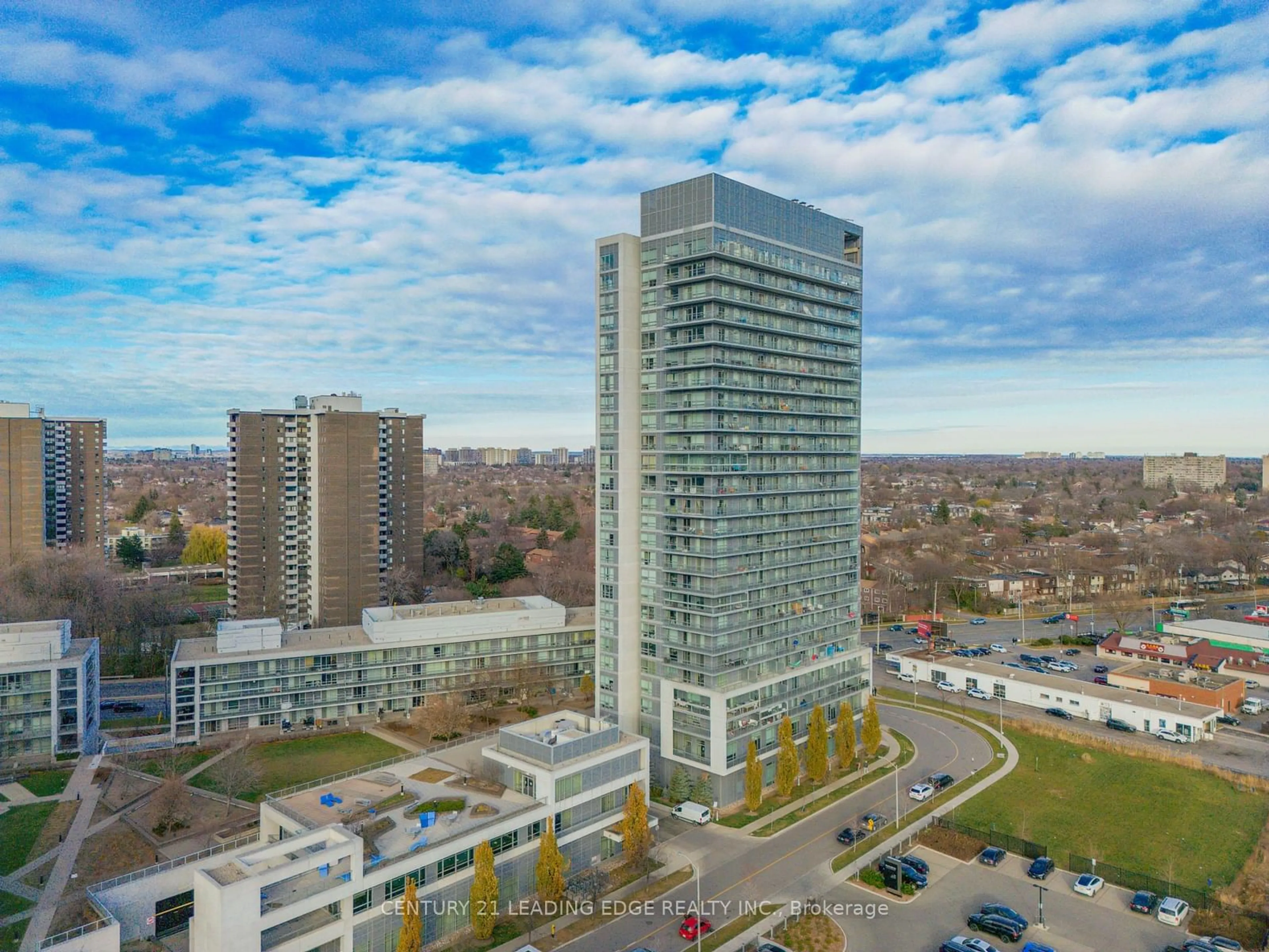 A pic from outside/outdoor area/front of a property/back of a property/a pic from drone, city buildings view from balcony for 30 Herons Hill Way #1802, Toronto Ontario M2J 0A7