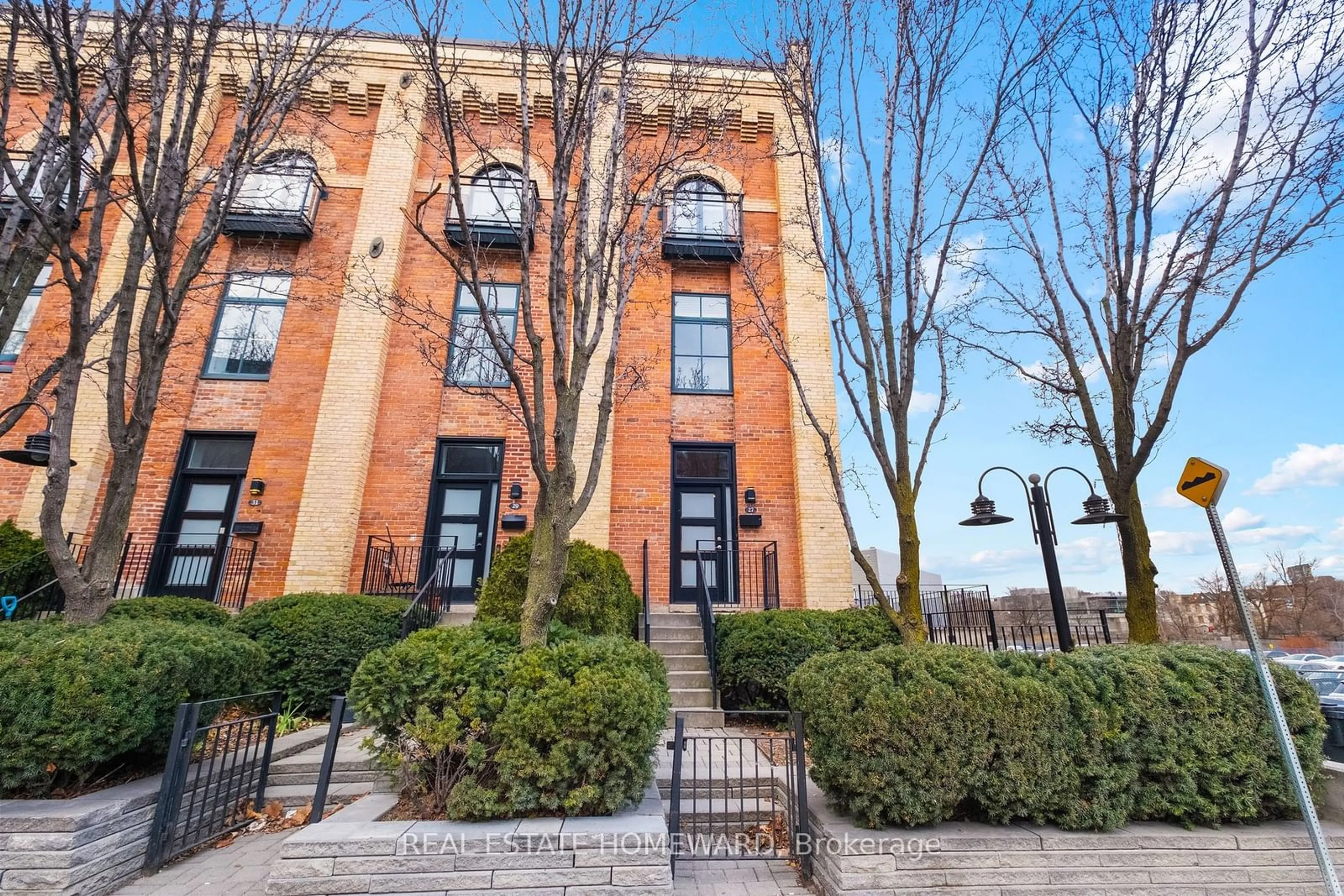 Home with brick exterior material, building for 27 Old Brewery Lane, Toronto Ontario M5A 3P2