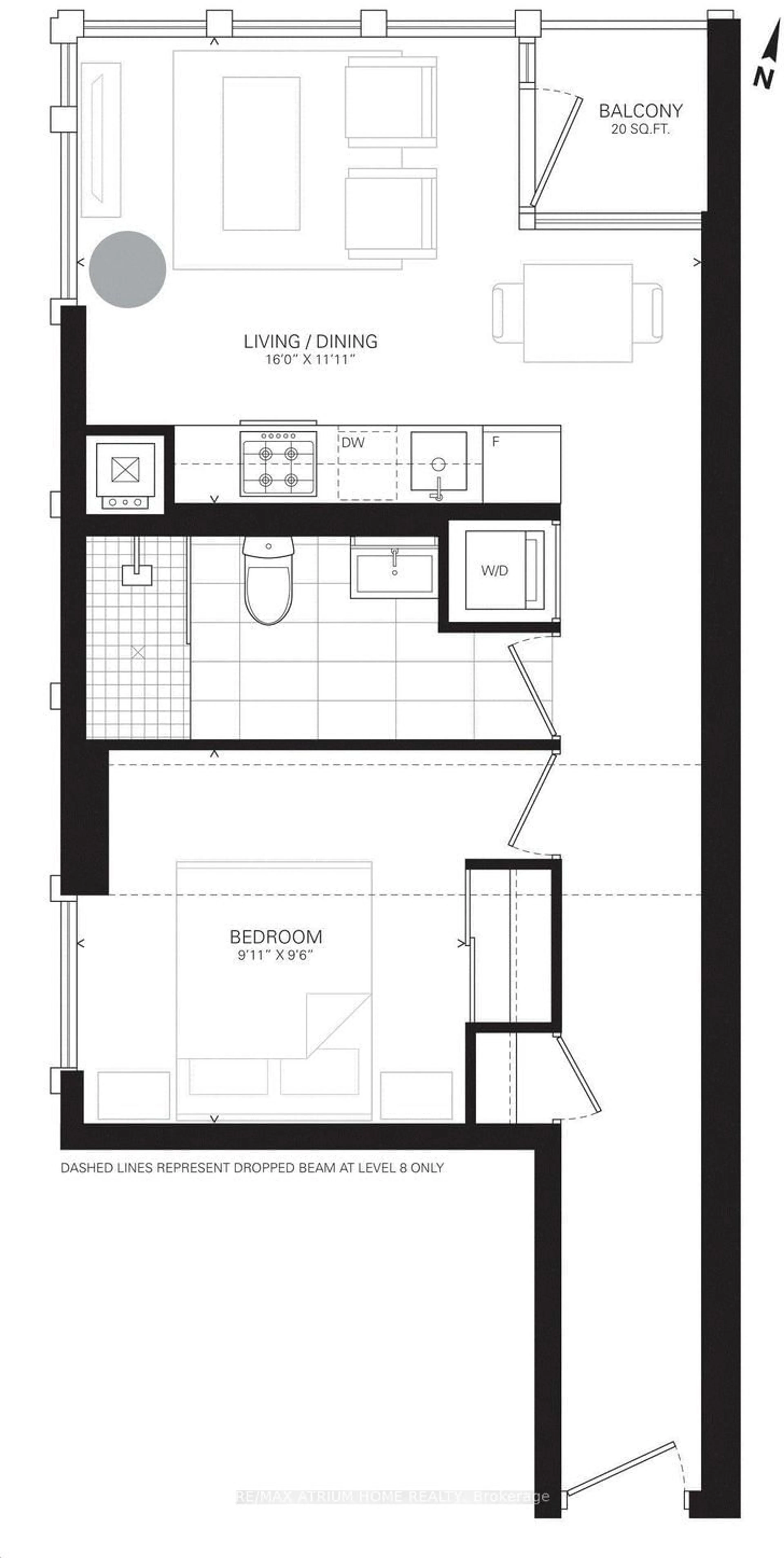 Floor plan for 17 Dundonald St #802, Toronto Ontario M4Y 0E4