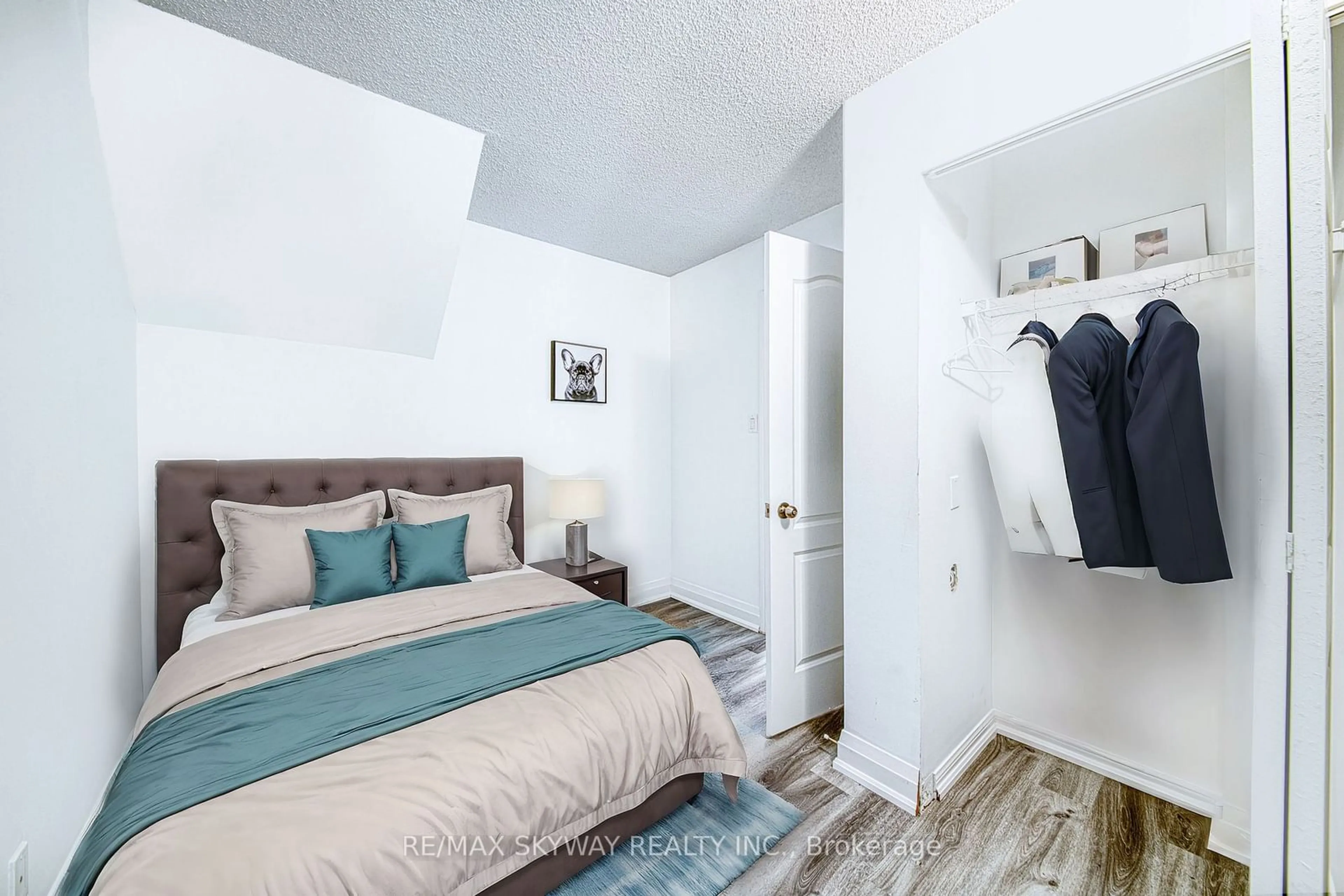 Bedroom with bed, unknown for 98 Strachan Ave #614, Toronto Ontario M6J 3M6