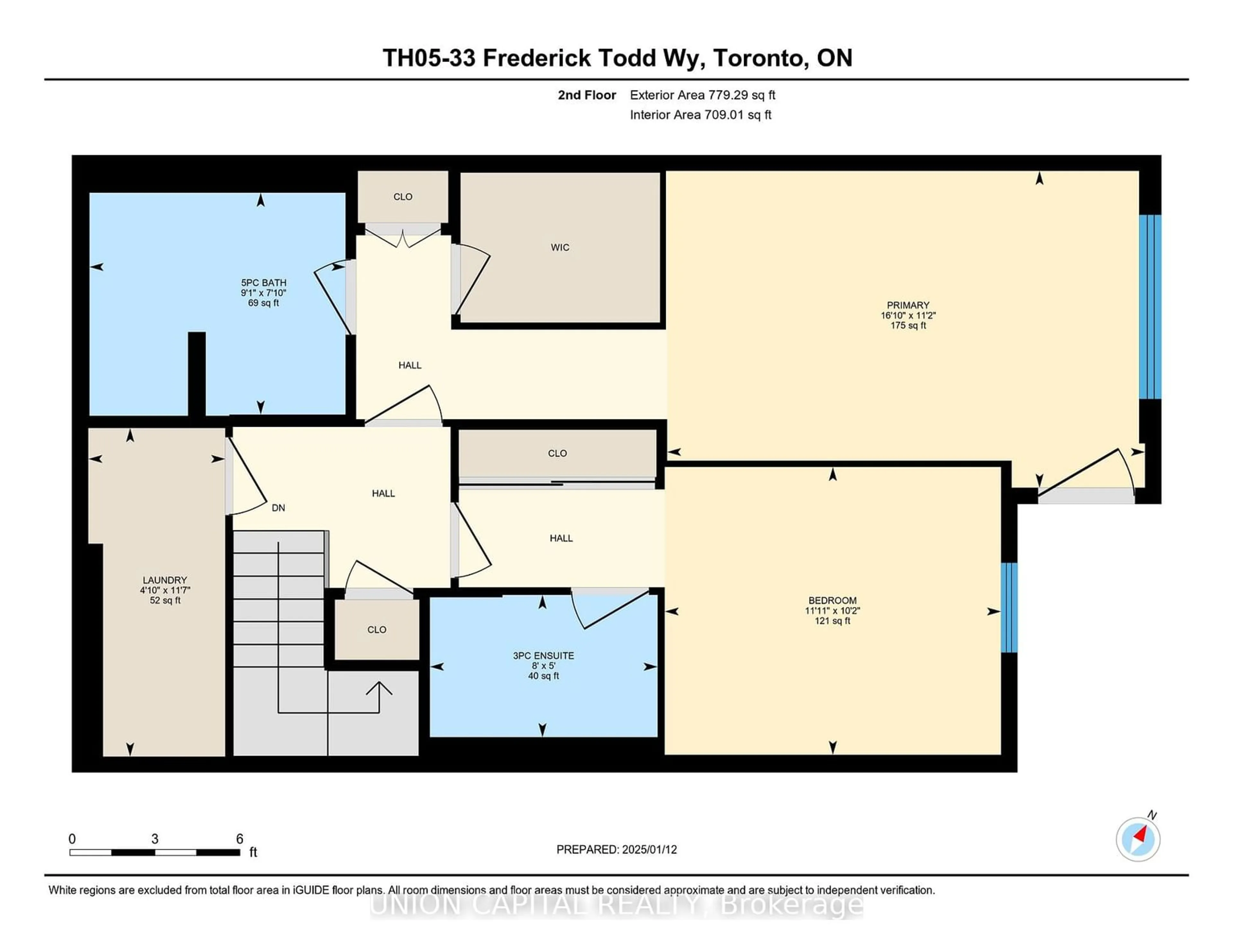 Floor plan for 33 Fredrick Todd Way #TH05, Toronto Ontario M4G 0C9