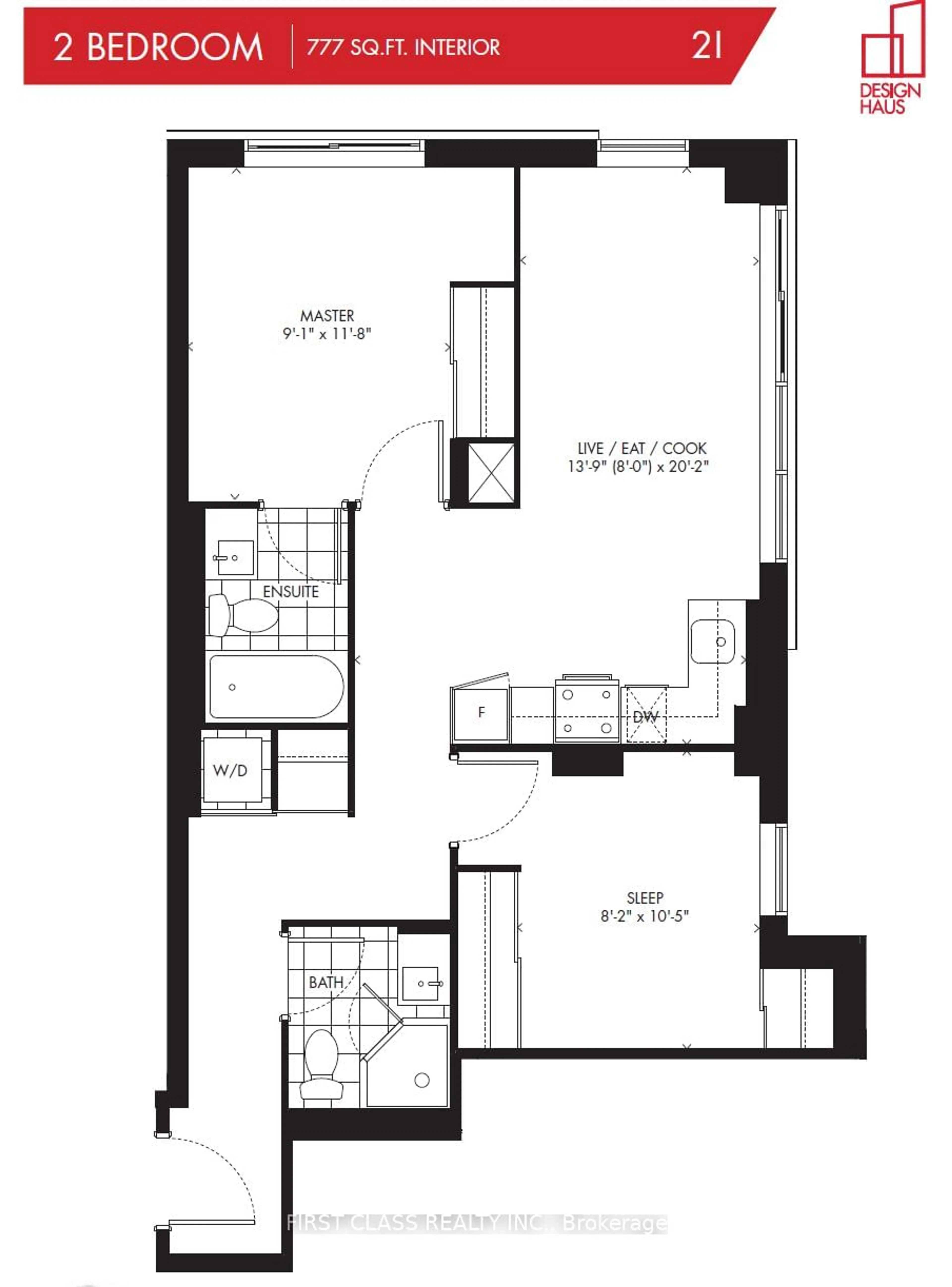 Floor plan for 181 Huron St #202, Toronto Ontario M5T 0C1