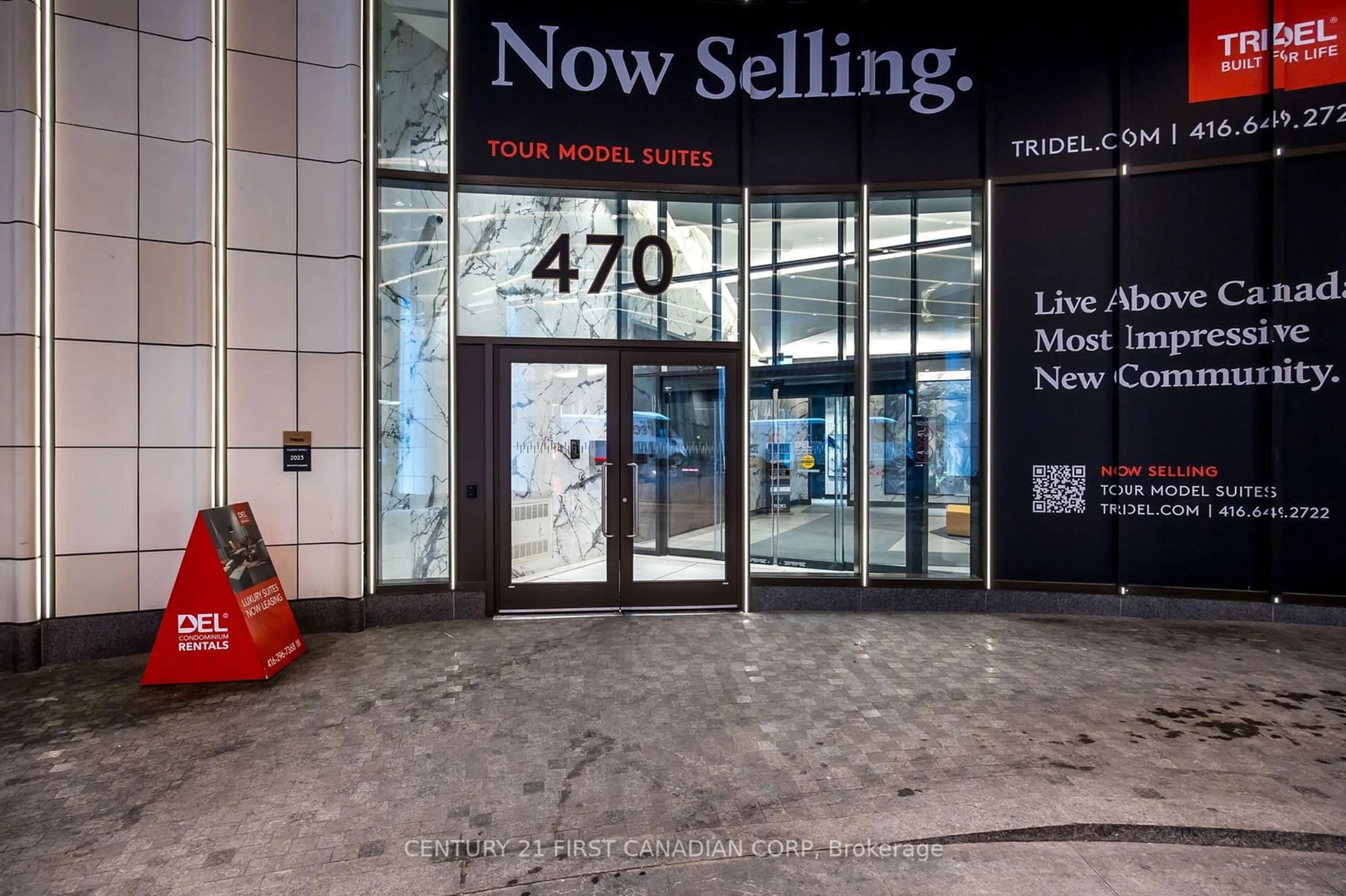 Indoor foyer for 470 Front St #1310, Toronto Ontario M5V 0V6