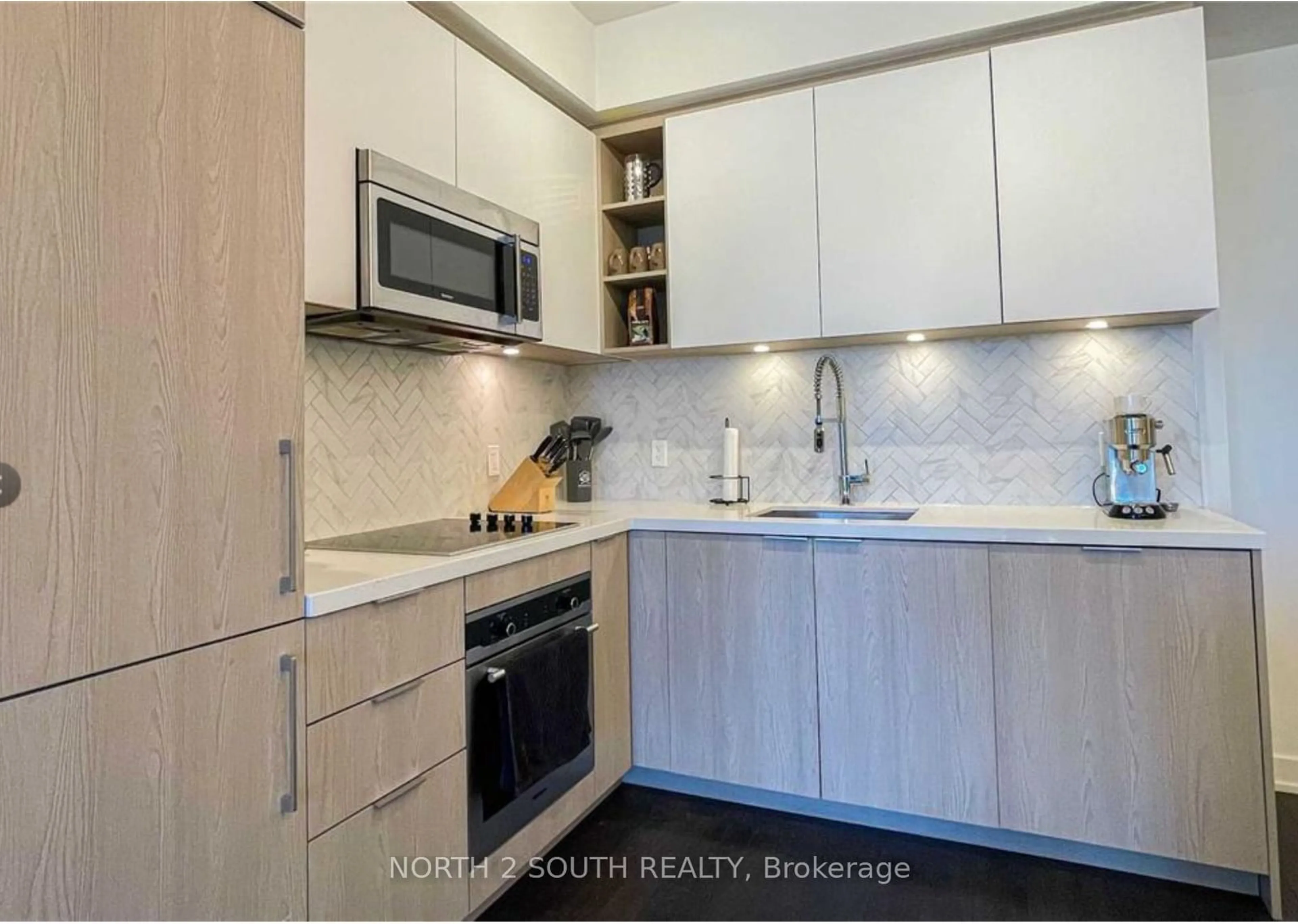 Standard kitchen, ceramic/tile floor for 50 Ordnance St #2411, Toronto Ontario M6K 0C6