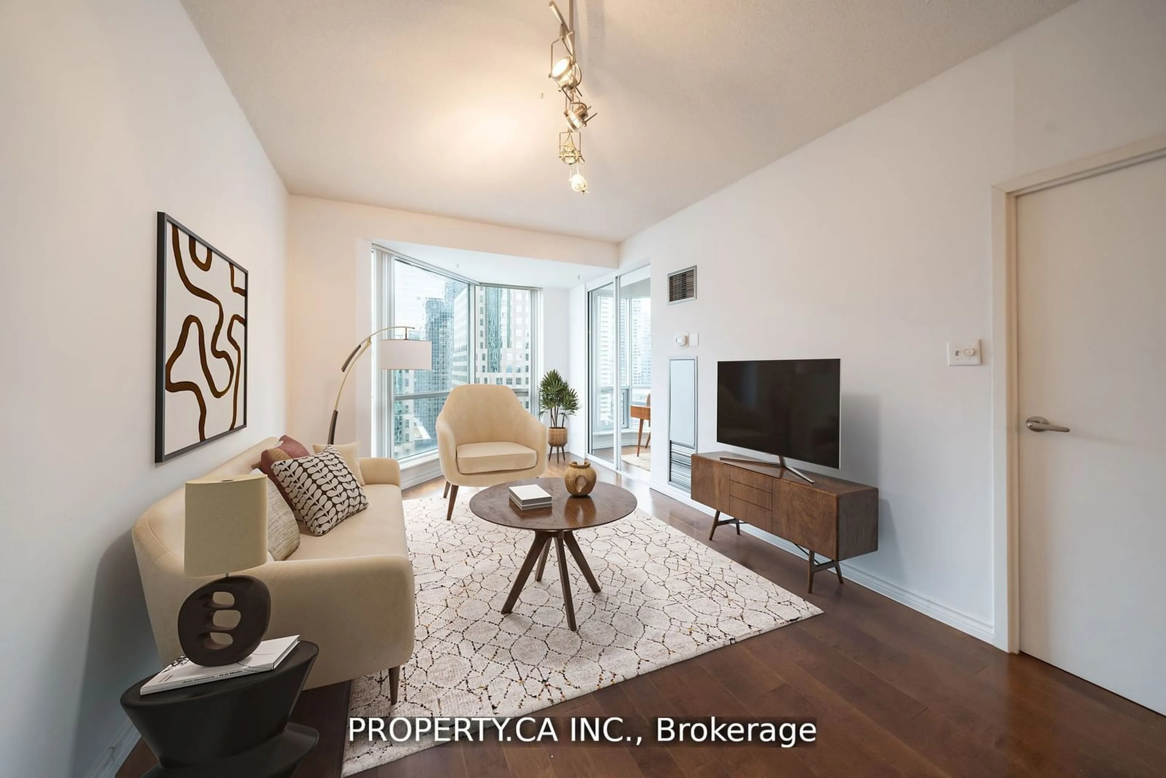 Living room with furniture, unknown for 10 Queens Quay #SPH2406, Toronto Ontario M5J 2R9