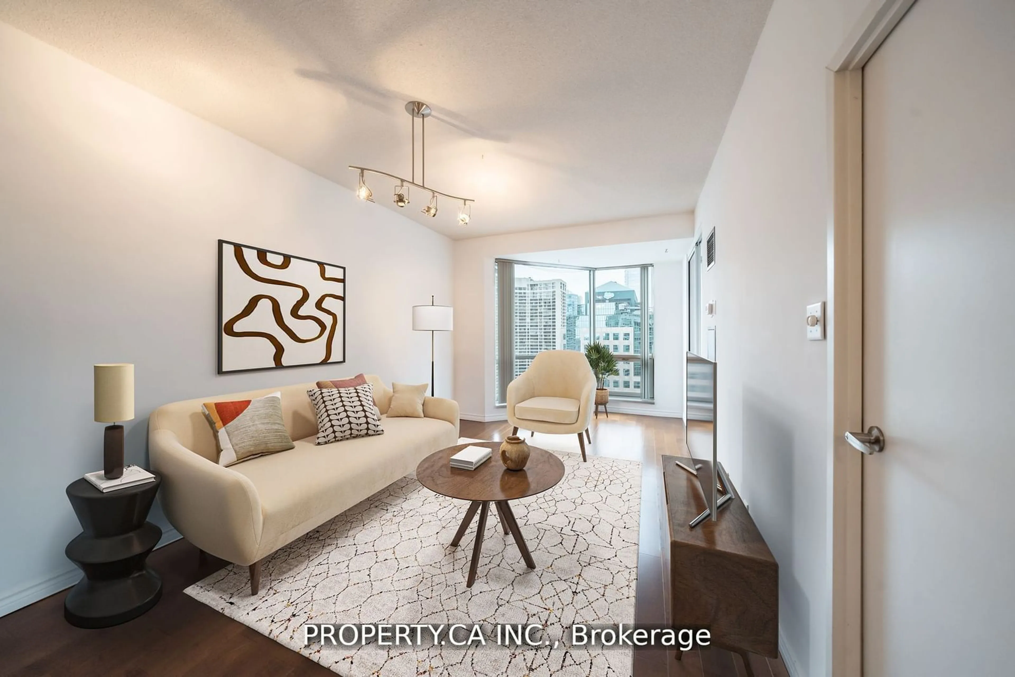 Living room with furniture, unknown for 10 Queens Quay #SPH2406, Toronto Ontario M5J 2R9