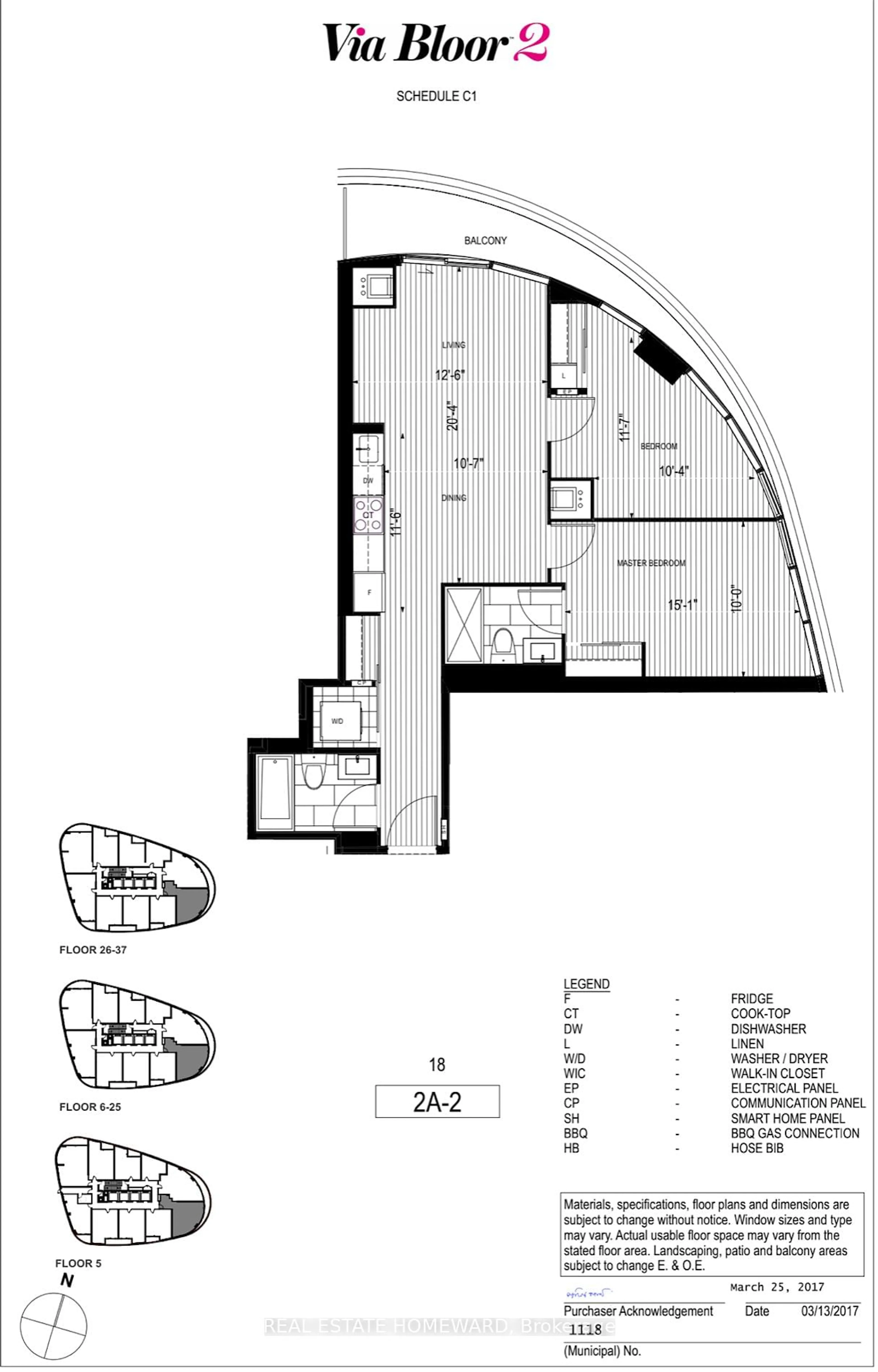 Floor plan for 585 BLOOR St #1118, Toronto Ontario M4W 0B3