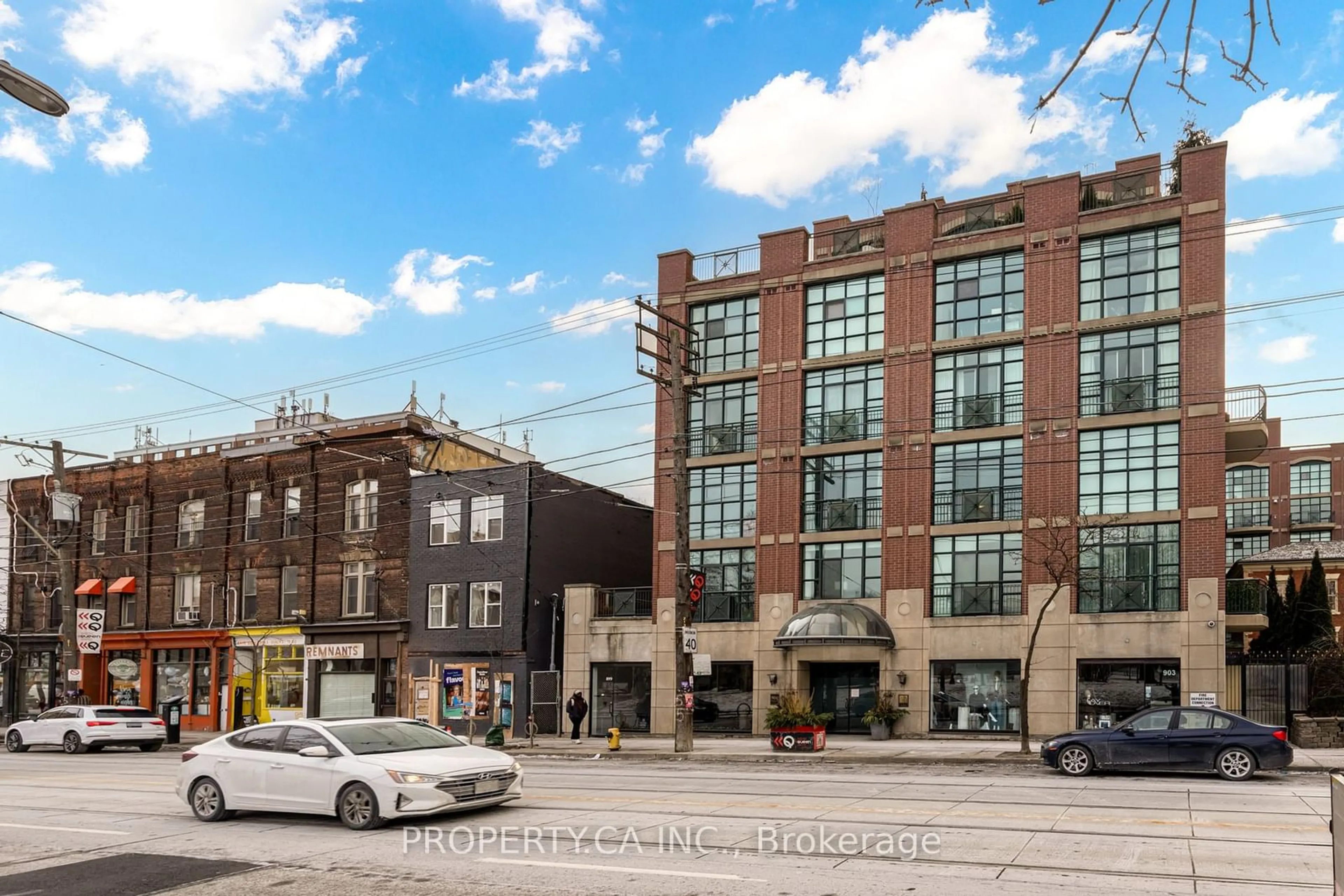 Home with brick exterior material, building for 901 Queen St #213, Toronto Ontario M6J 1G5