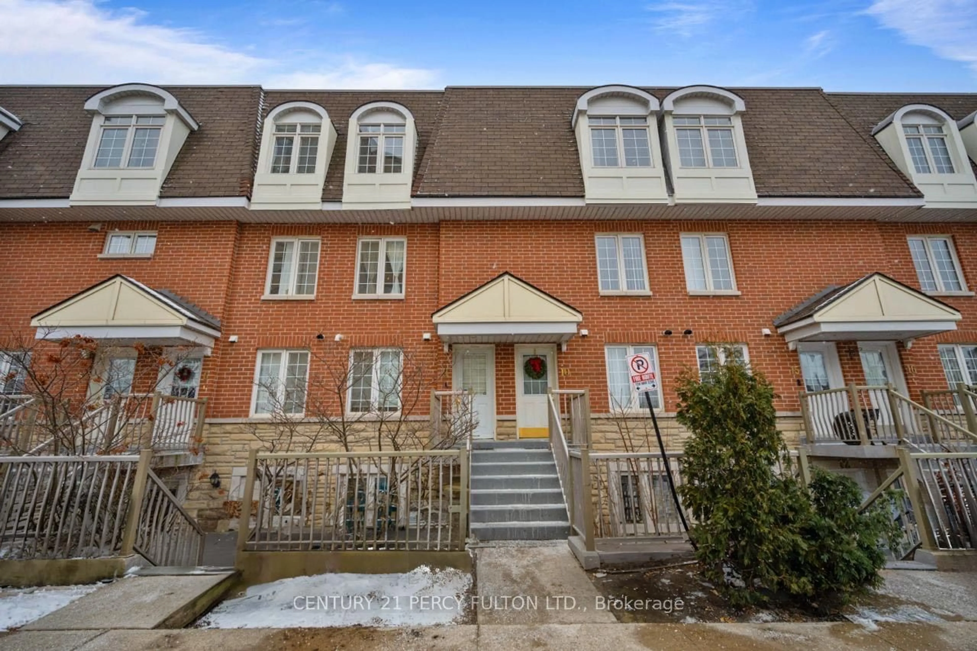 Home with brick exterior material, street for 55 Cedarcroft Blvd #9, Toronto Ontario M2R 3Y1