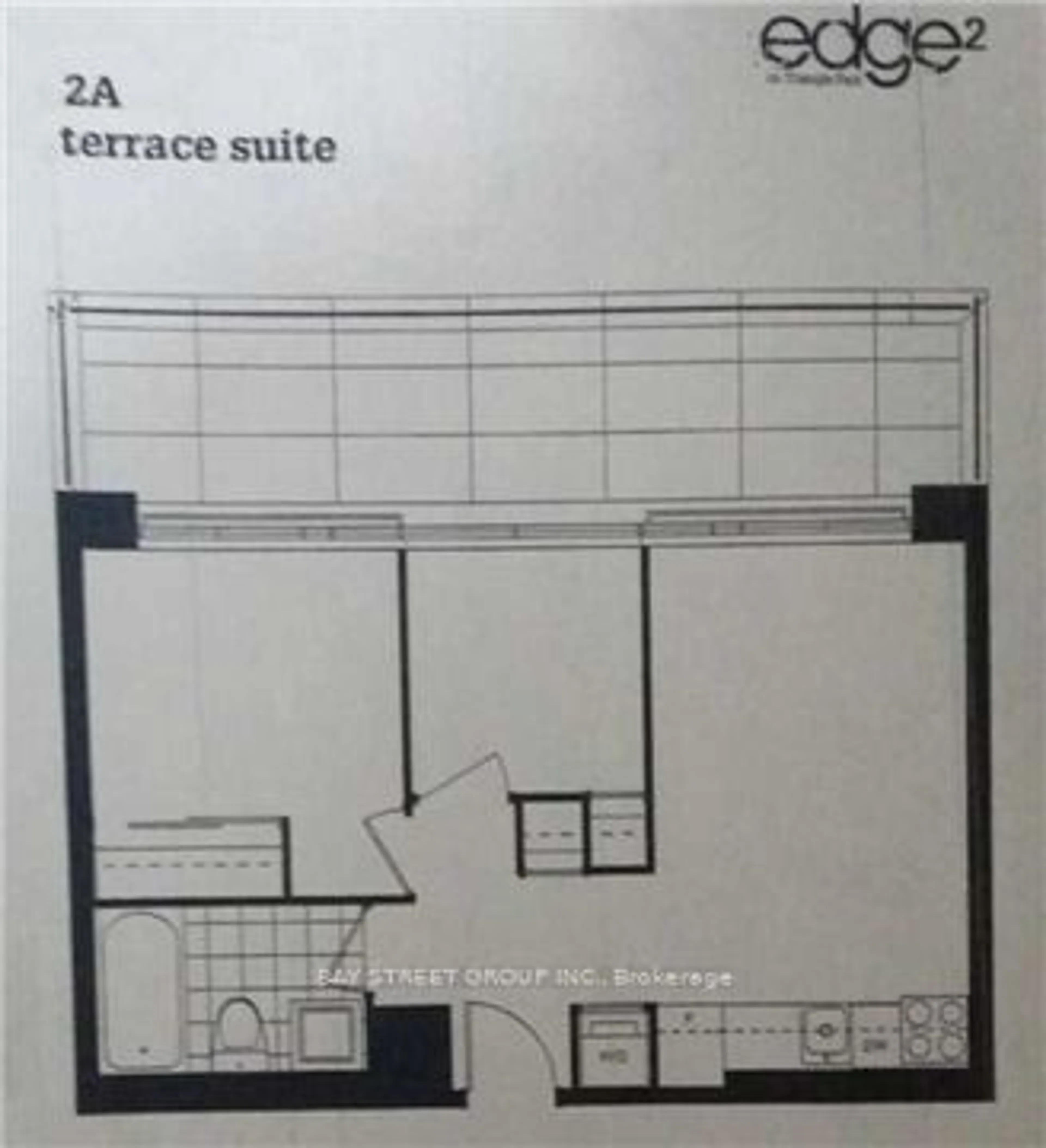 Floor plan for 36 Lisgar St #708E, Toronto Ontario M6J 0C7