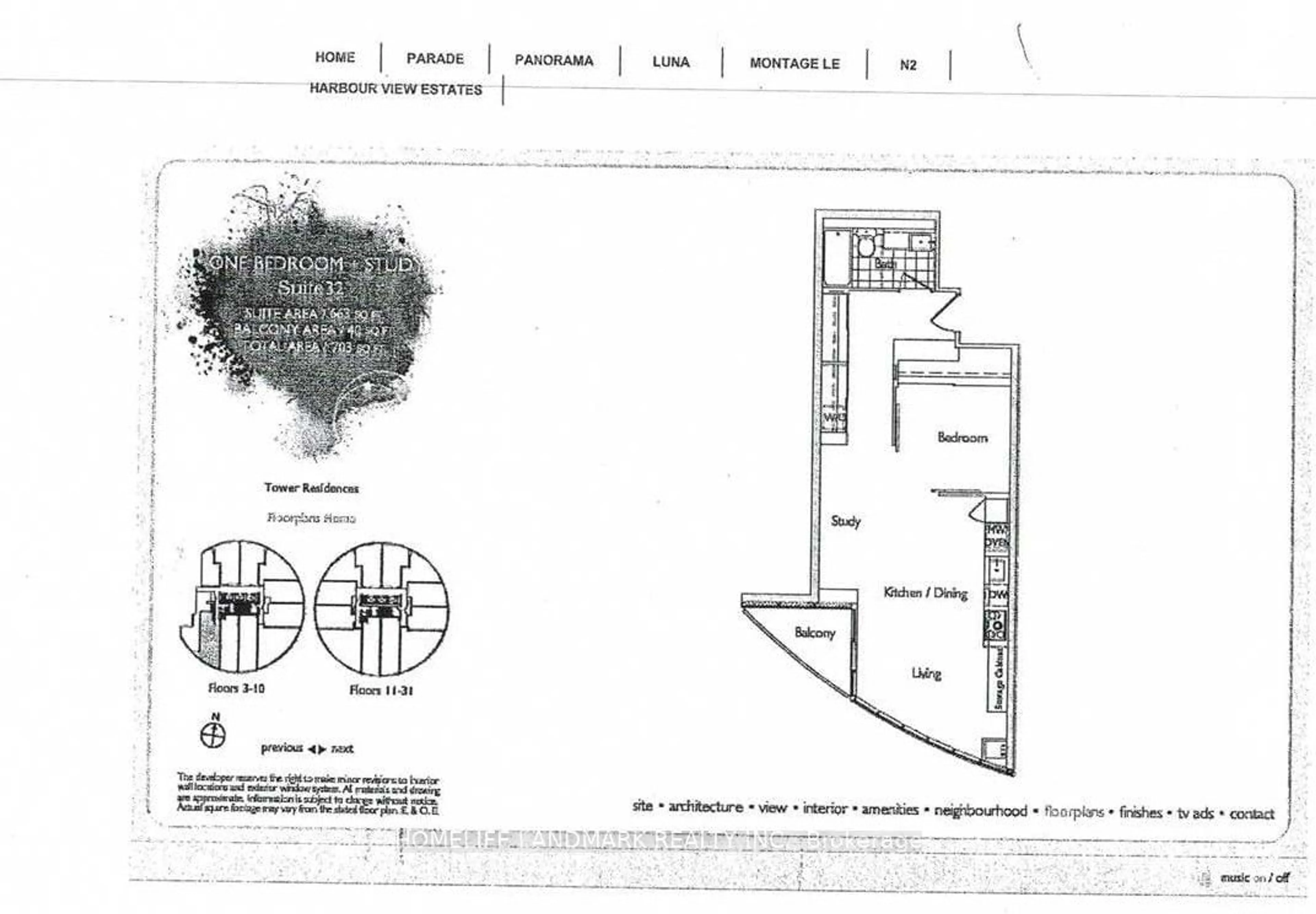 Floor plan for 21 Iceboat Terr #932, Toronto Ontario M5V 4A9