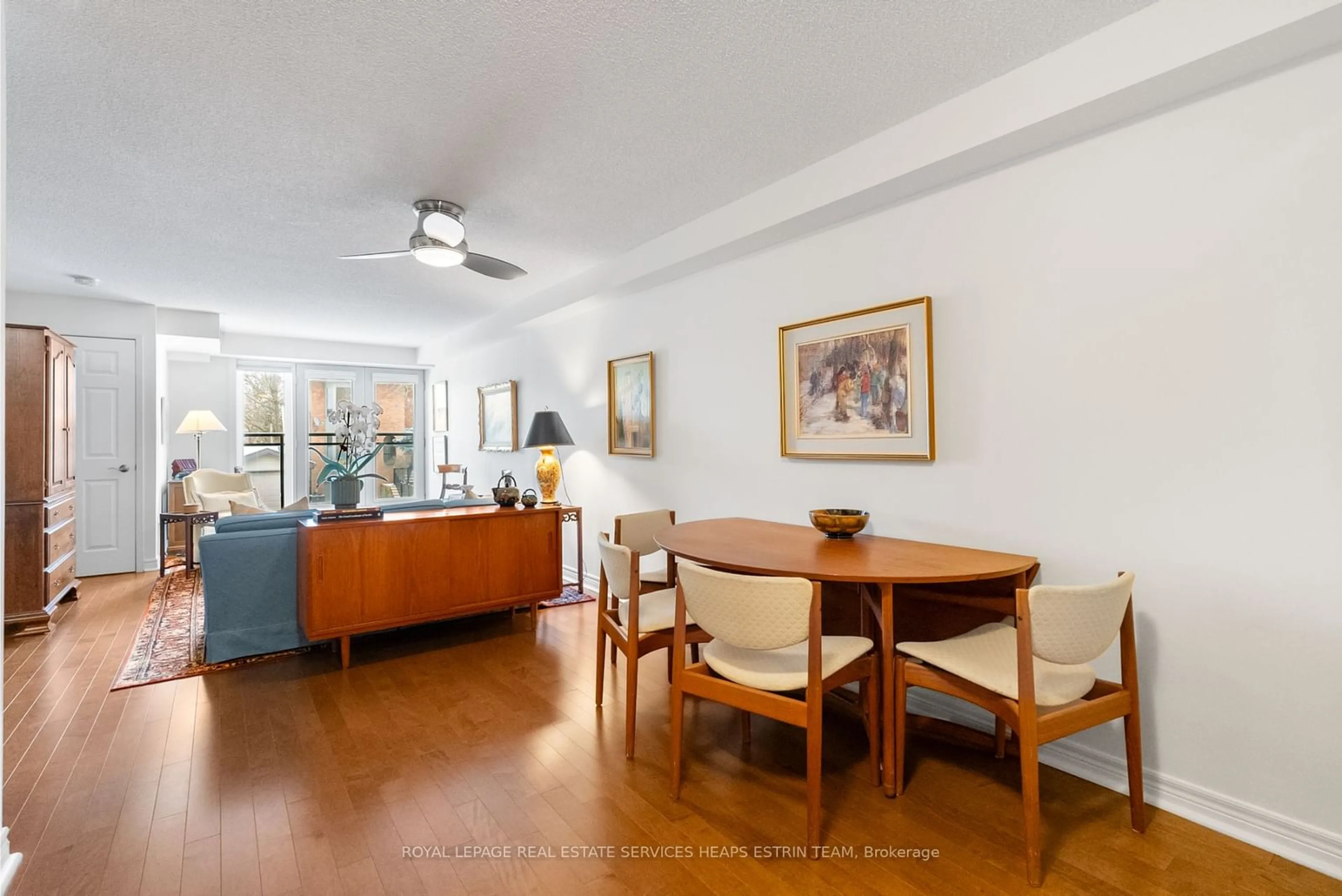 Dining room, wood/laminate floor for 645 Millwood Rd #102, Toronto Ontario M4S 1L1