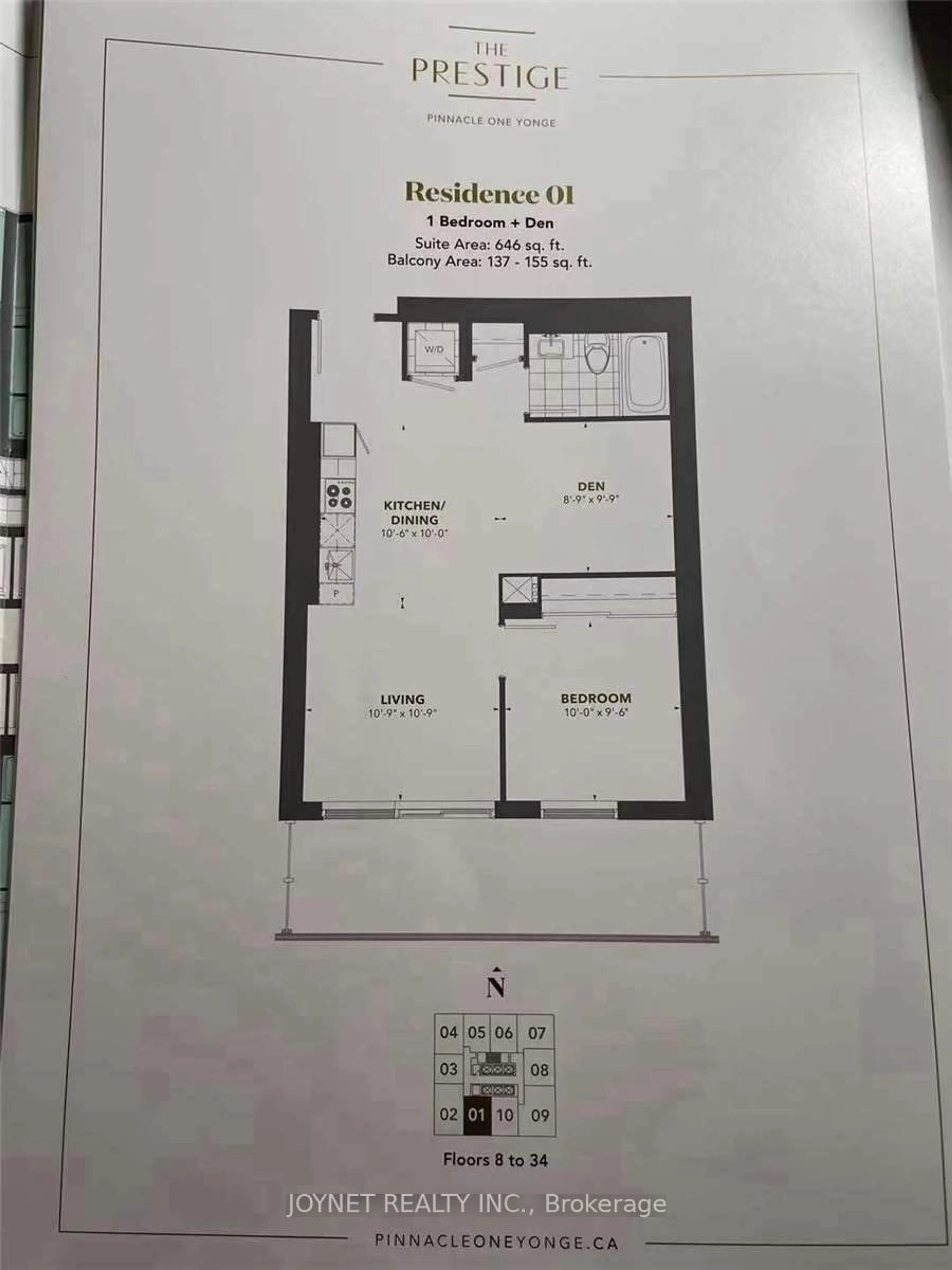 Floor plan for 28 Freeland St #1201, Toronto Ontario M5E 0E3