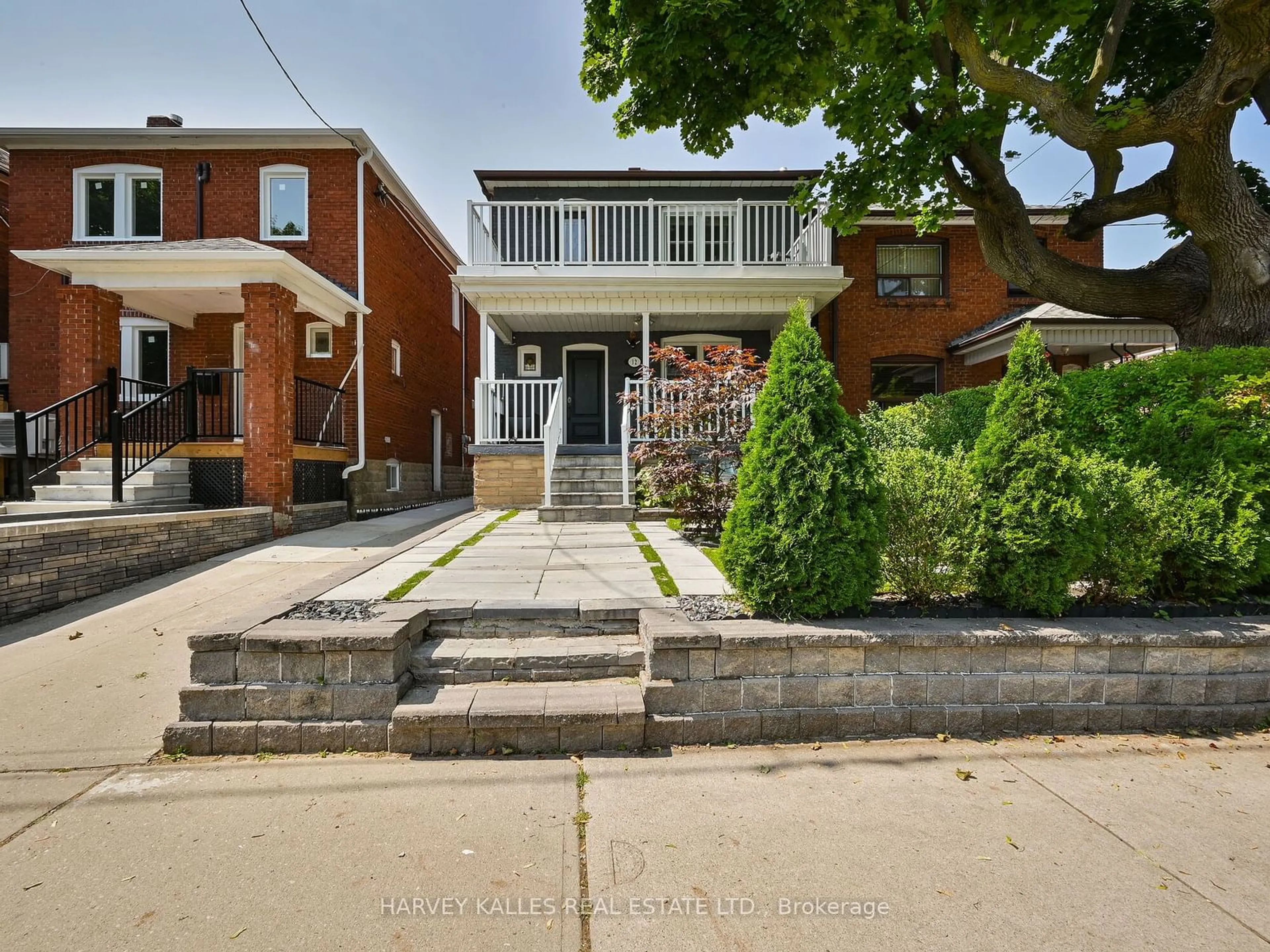 Home with brick exterior material, street for 12 Alameda Ave, Toronto Ontario M6C 3W2