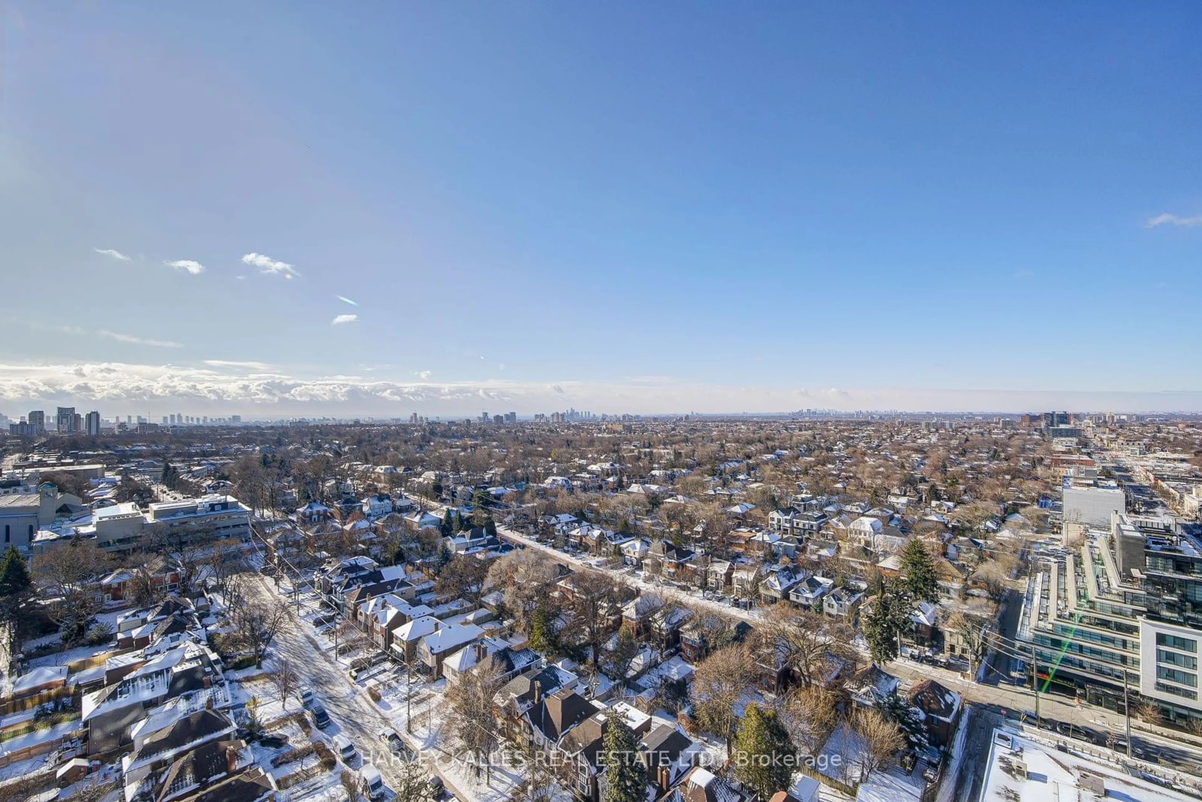 A pic from outside/outdoor area/front of a property/back of a property/a pic from drone, city buildings view from balcony for 2020 Bathurst St #PH05, Toronto Ontario M5P 0A6