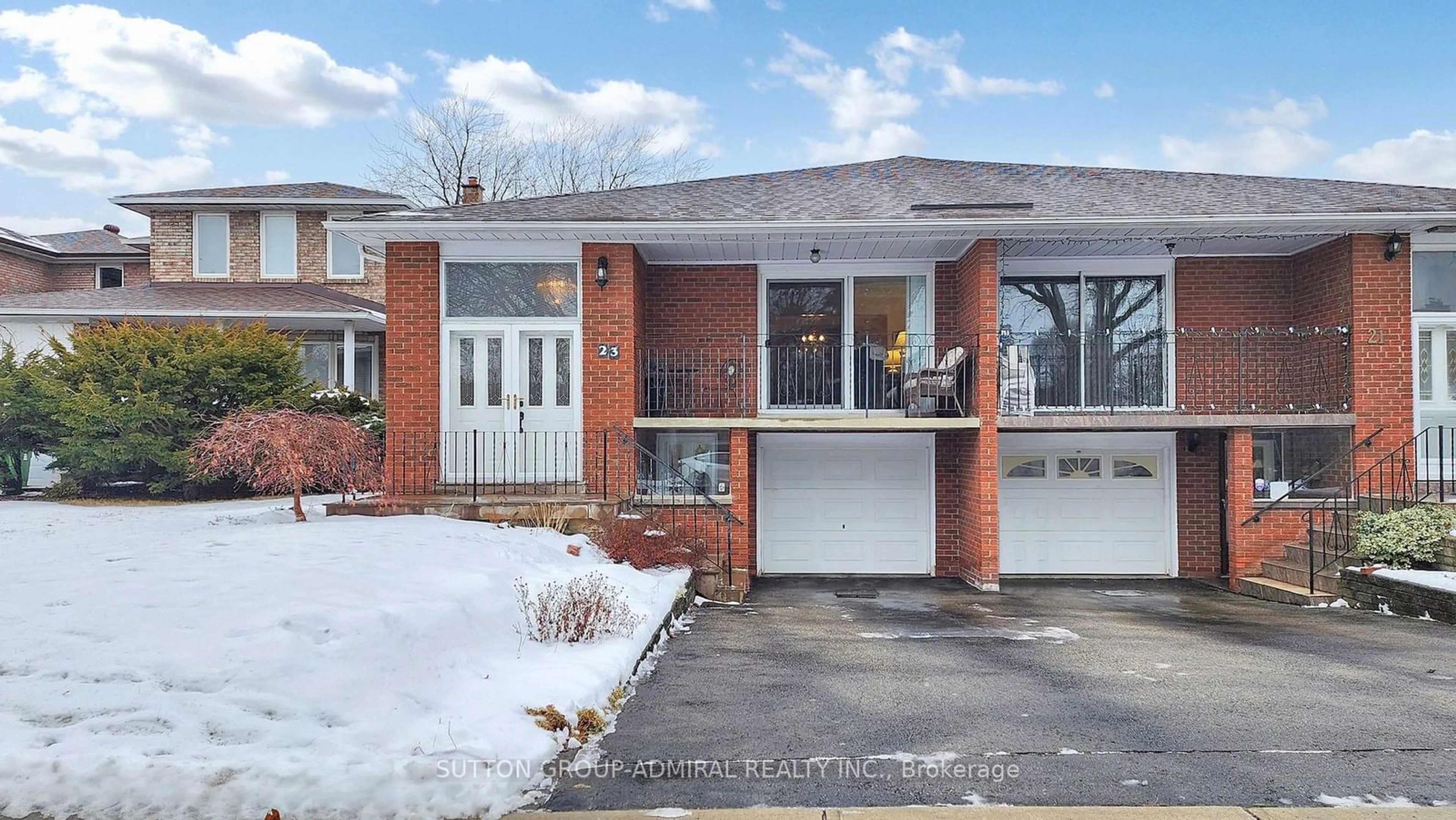 Home with brick exterior material, street for 23 St. Paschal Crt, Toronto Ontario M2M 1X6