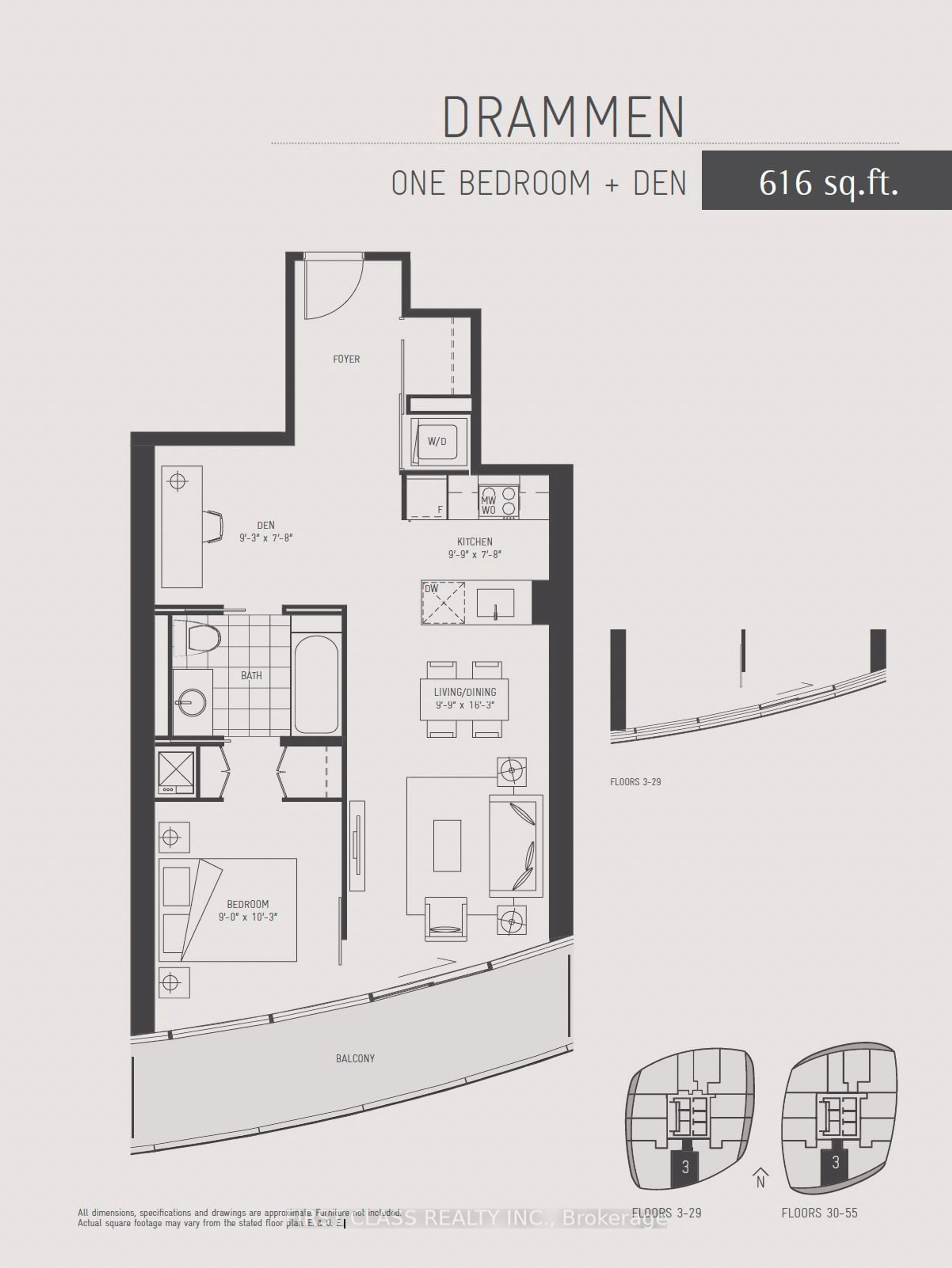 Floor plan for 12 York St #2003, Toronto Ontario M5J 0A9